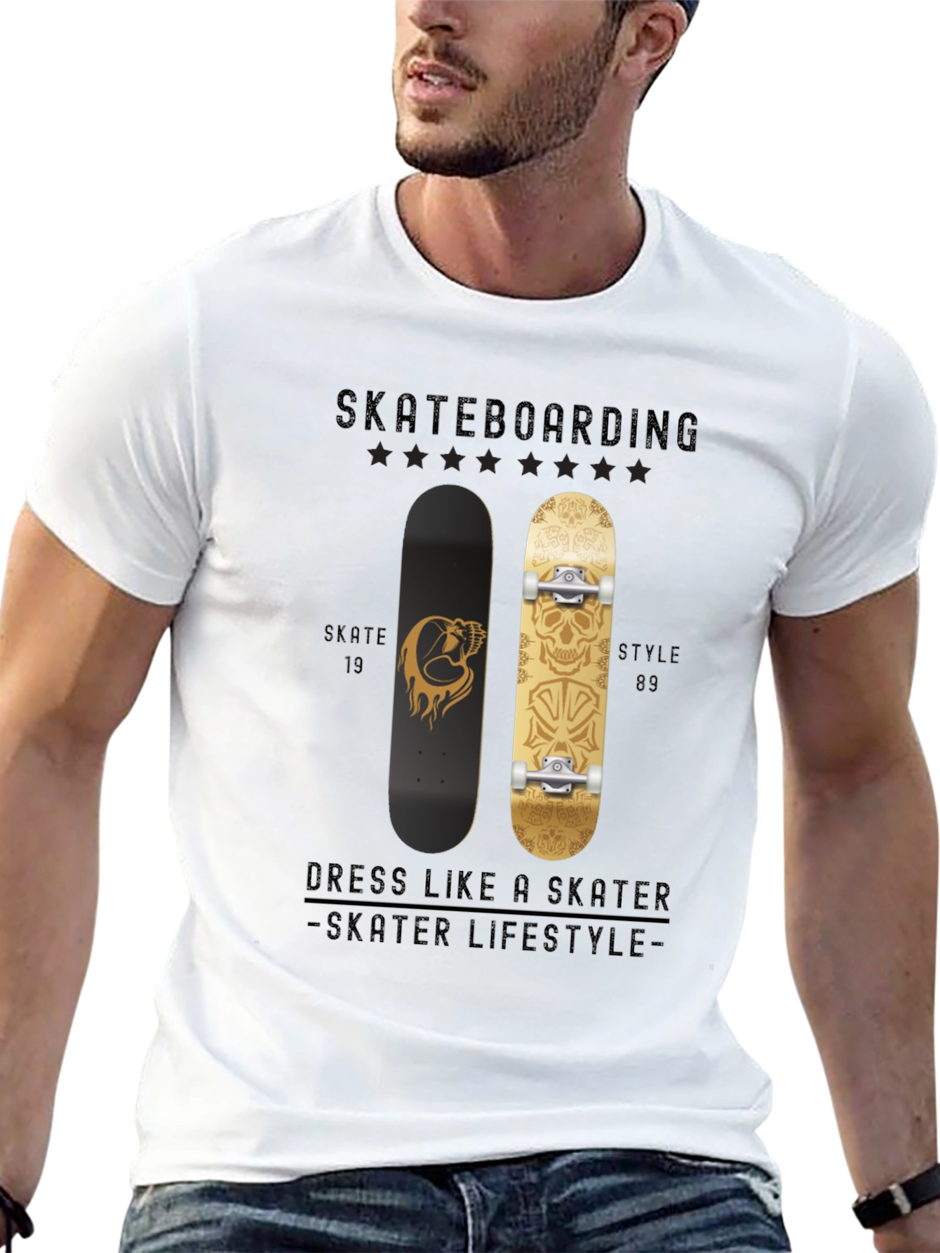 Skateboarding Style Tee - Skater Lifestyle T-Shirt