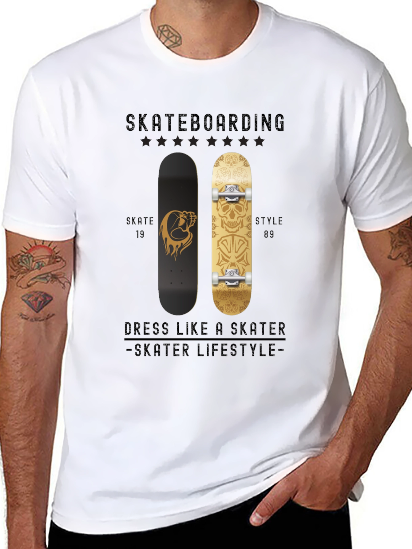Skateboarding Style Tee - Skater Lifestyle T-Shirt