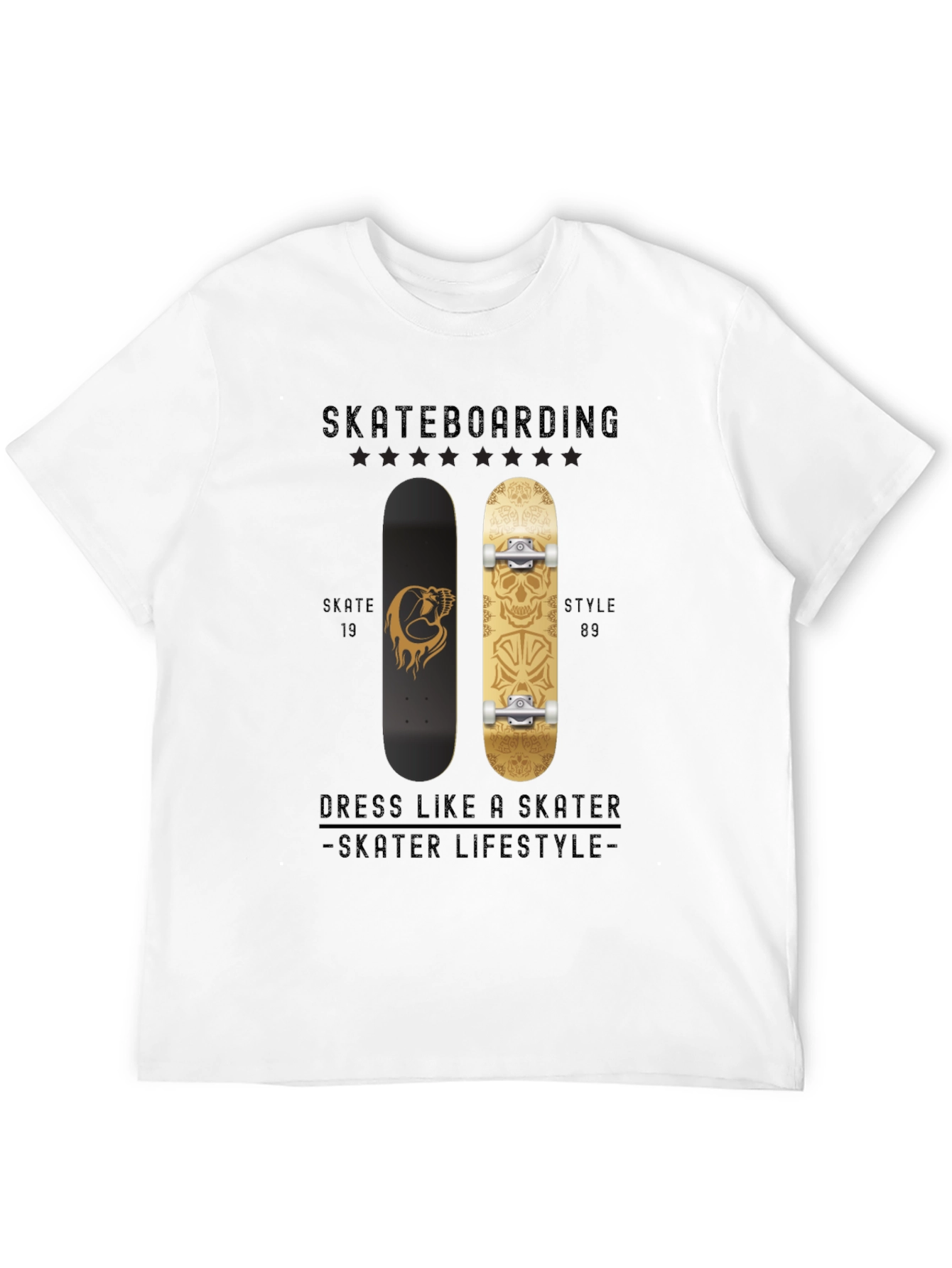 Skateboarding Style Tee - Skater Lifestyle T-Shirt