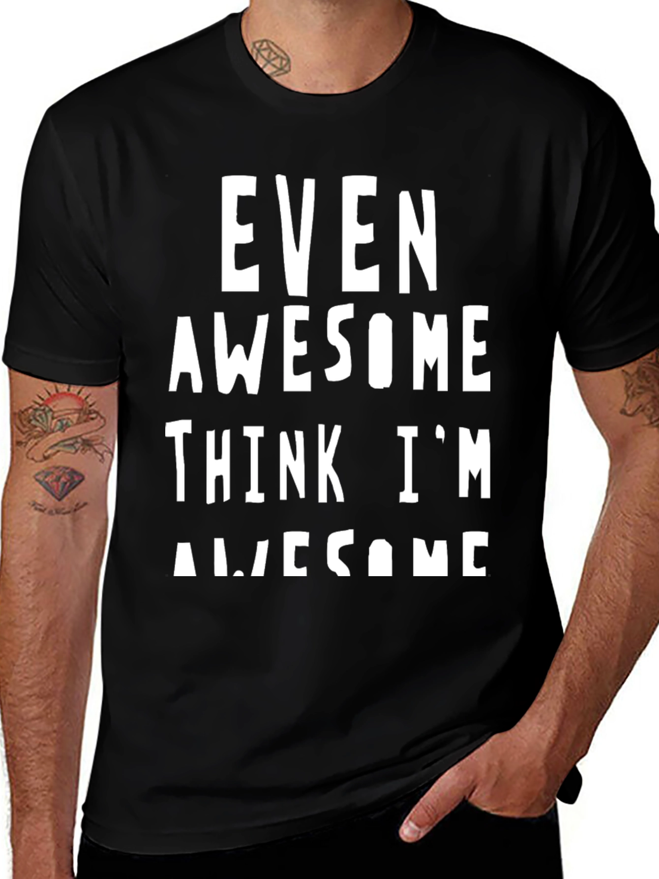 Awesome Statement T-Shirt - Black