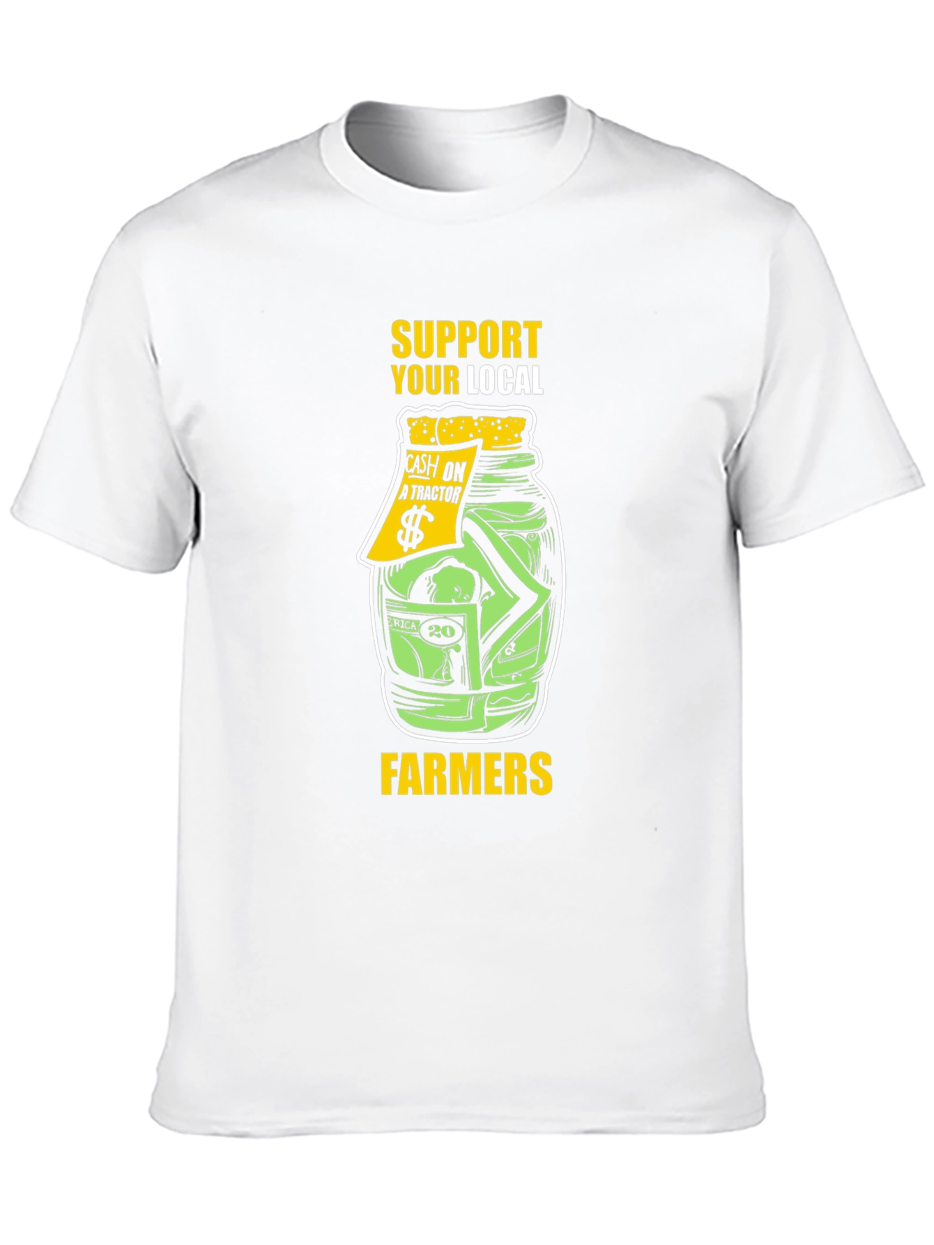 Support Local Farmers T-Shirt - Black Graphic Tee