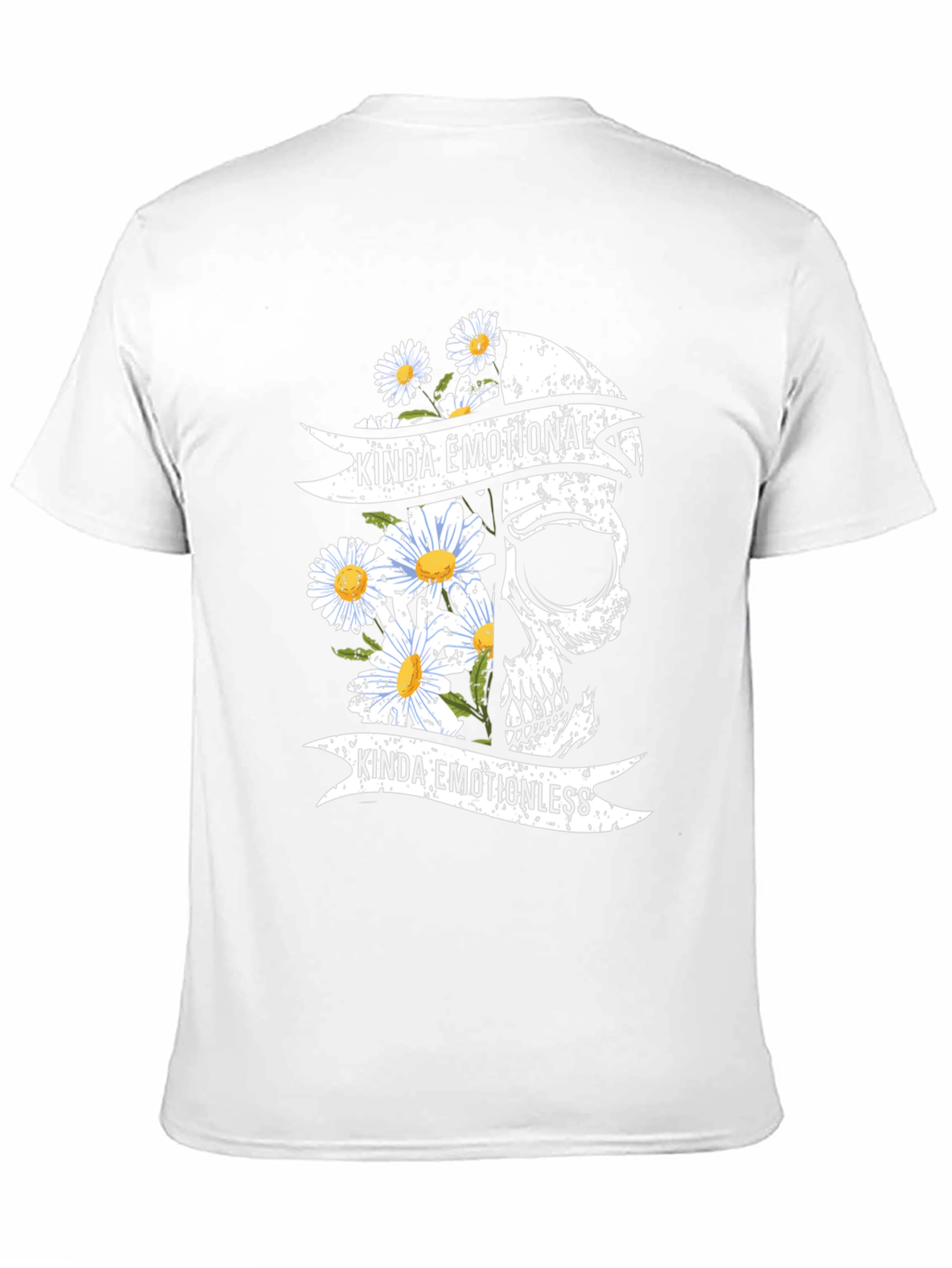 Kinda Emotional Skull Graphic Tee - Unisex
