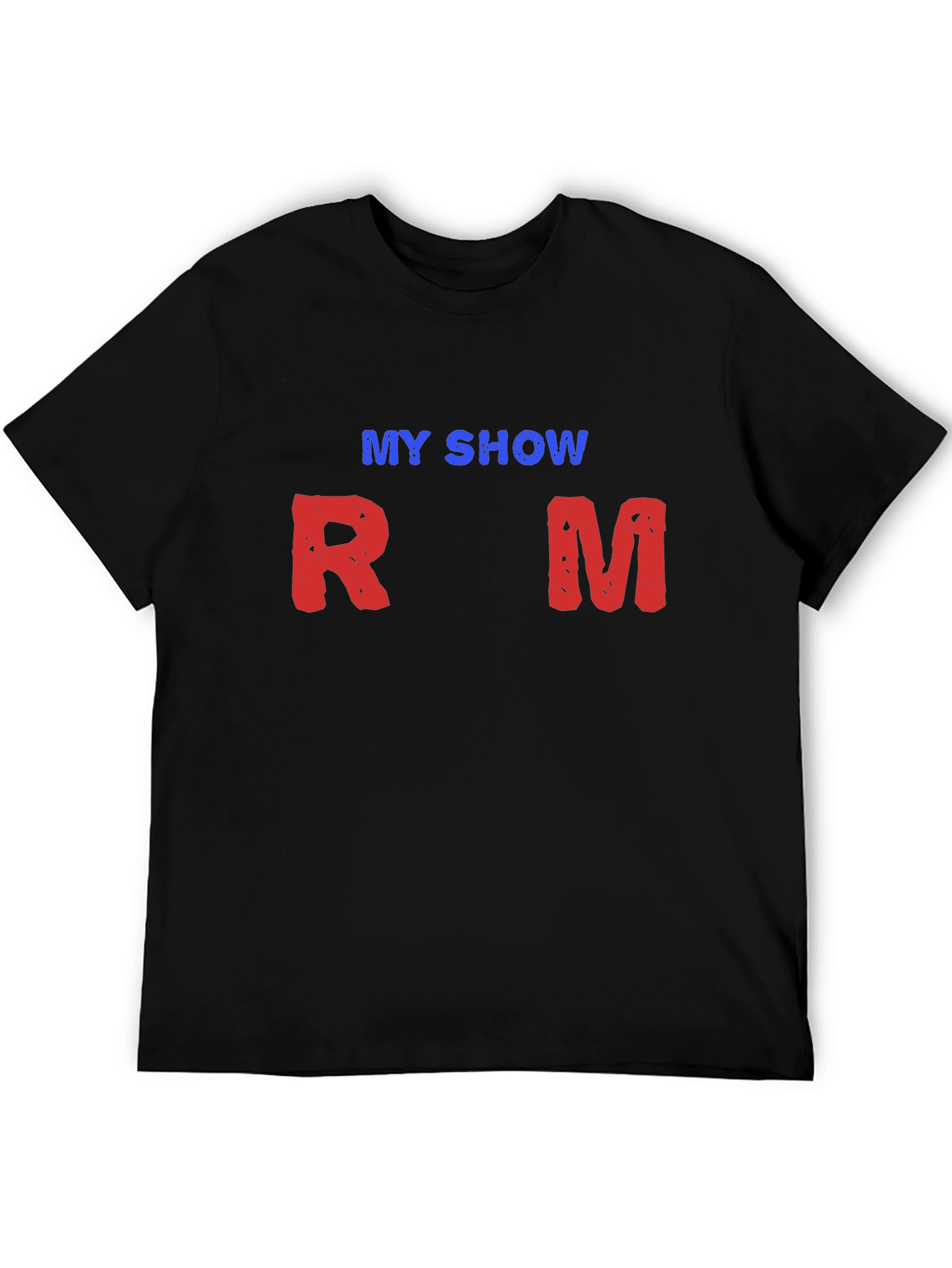 My Show RM Black Cotton T-Shirt