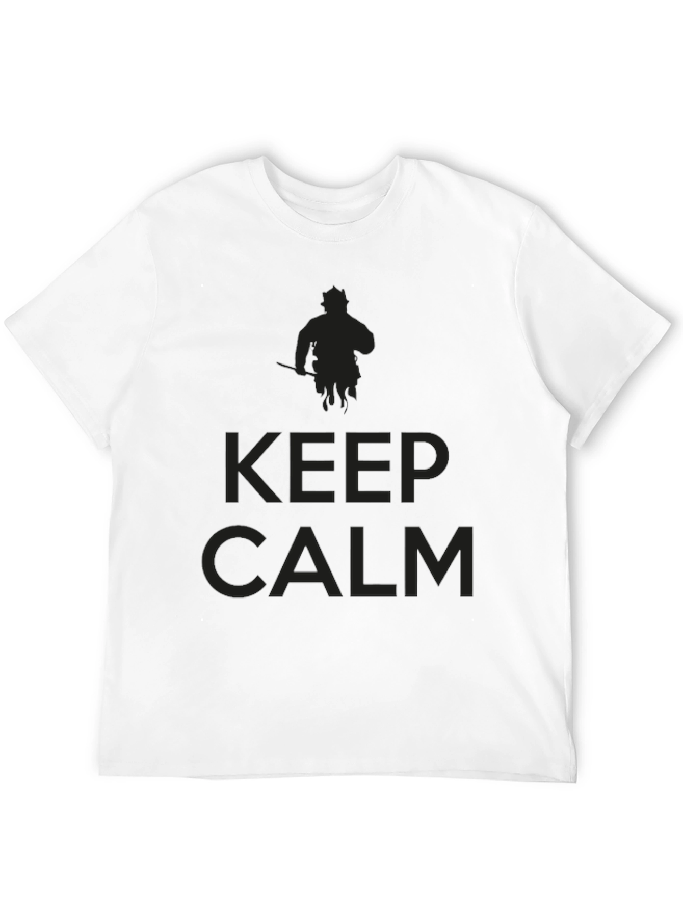 Keep Calm Graphic T-Shirt - Mens Black Tee