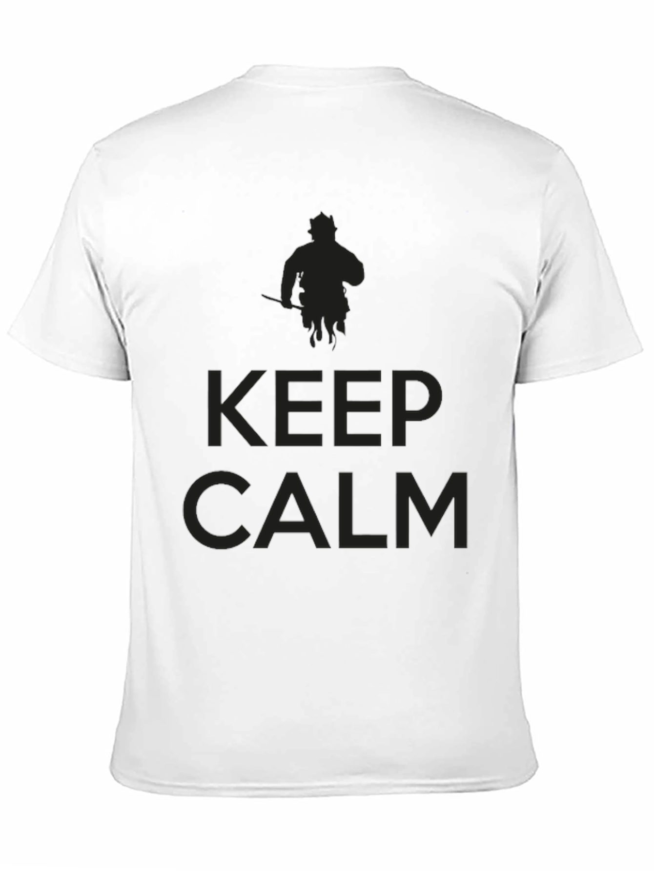 Keep Calm Graphic T-Shirt - Mens Black Tee