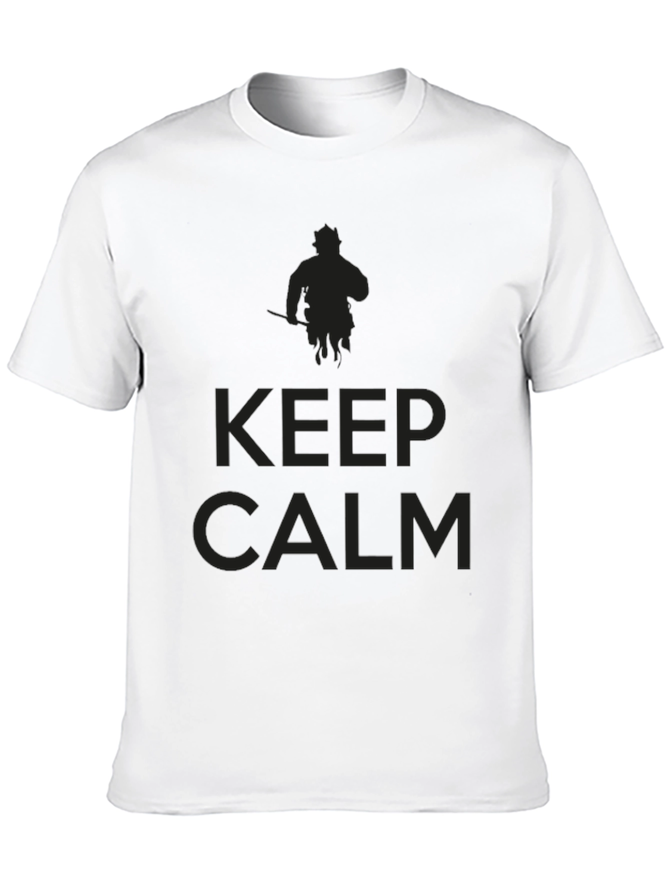 Keep Calm Graphic T-Shirt - Mens Black Tee