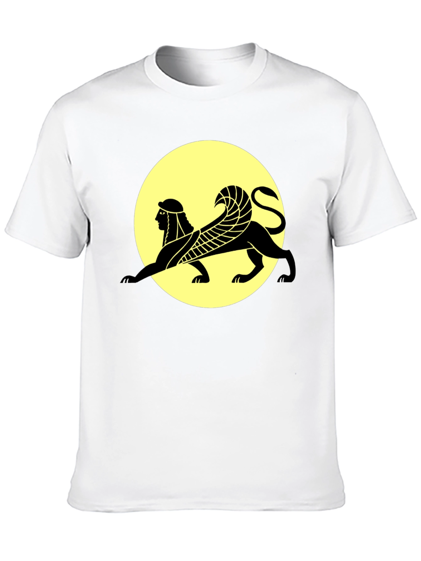 Sphinx Graphic Print Black T-Shirt