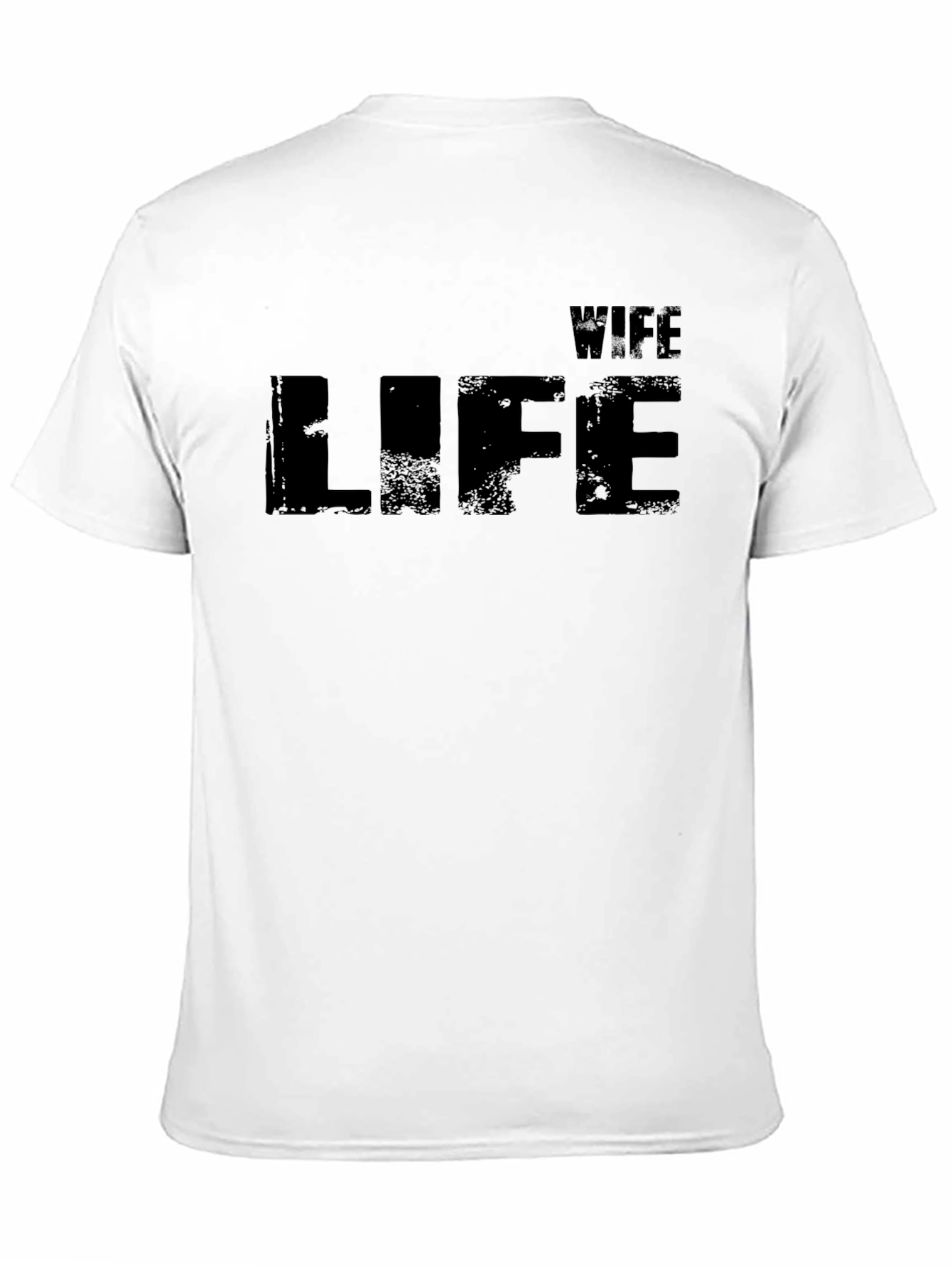 Wife Life T-Shirt - Distressed Black