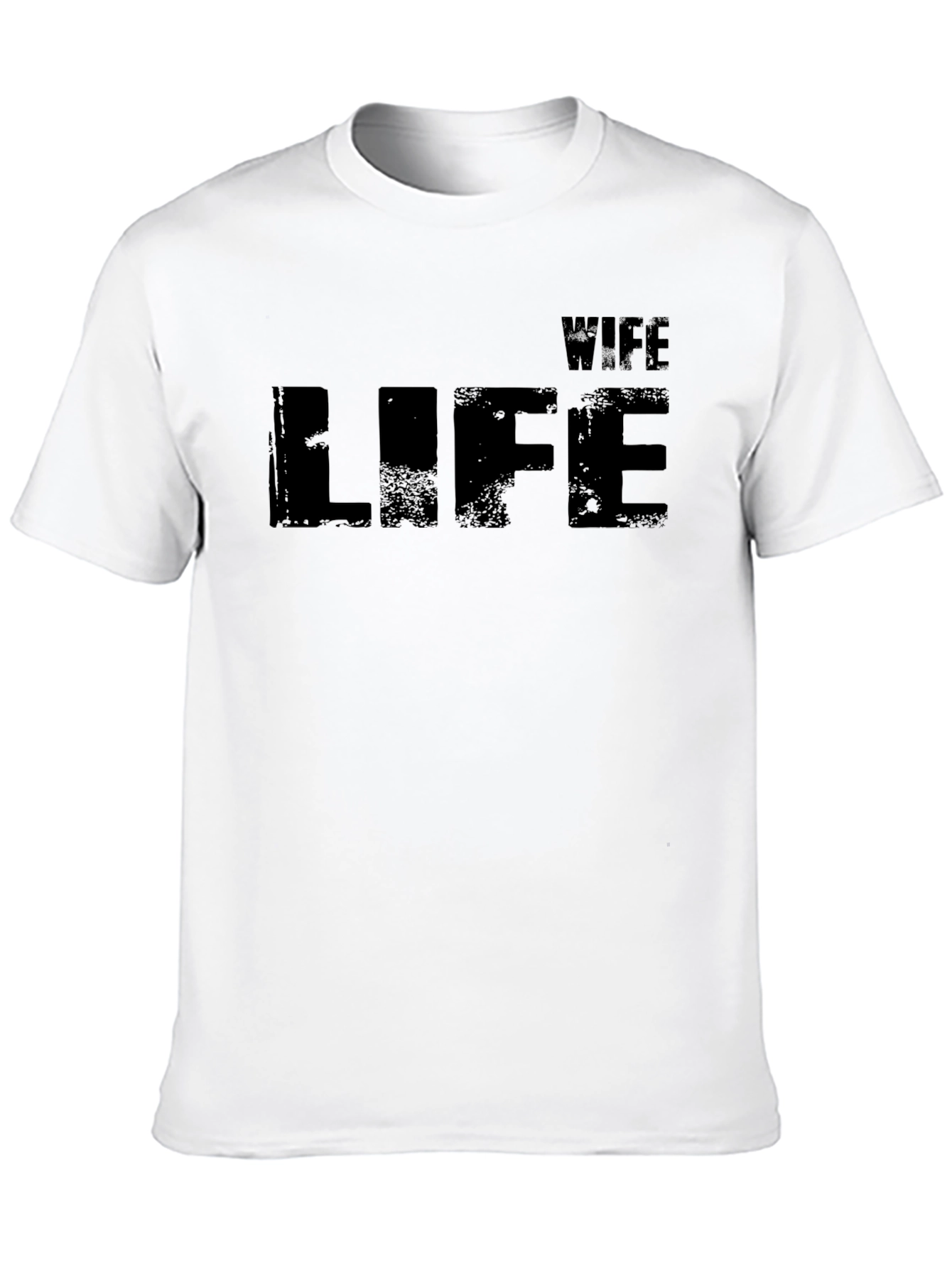 Wife Life T-Shirt - Distressed Black