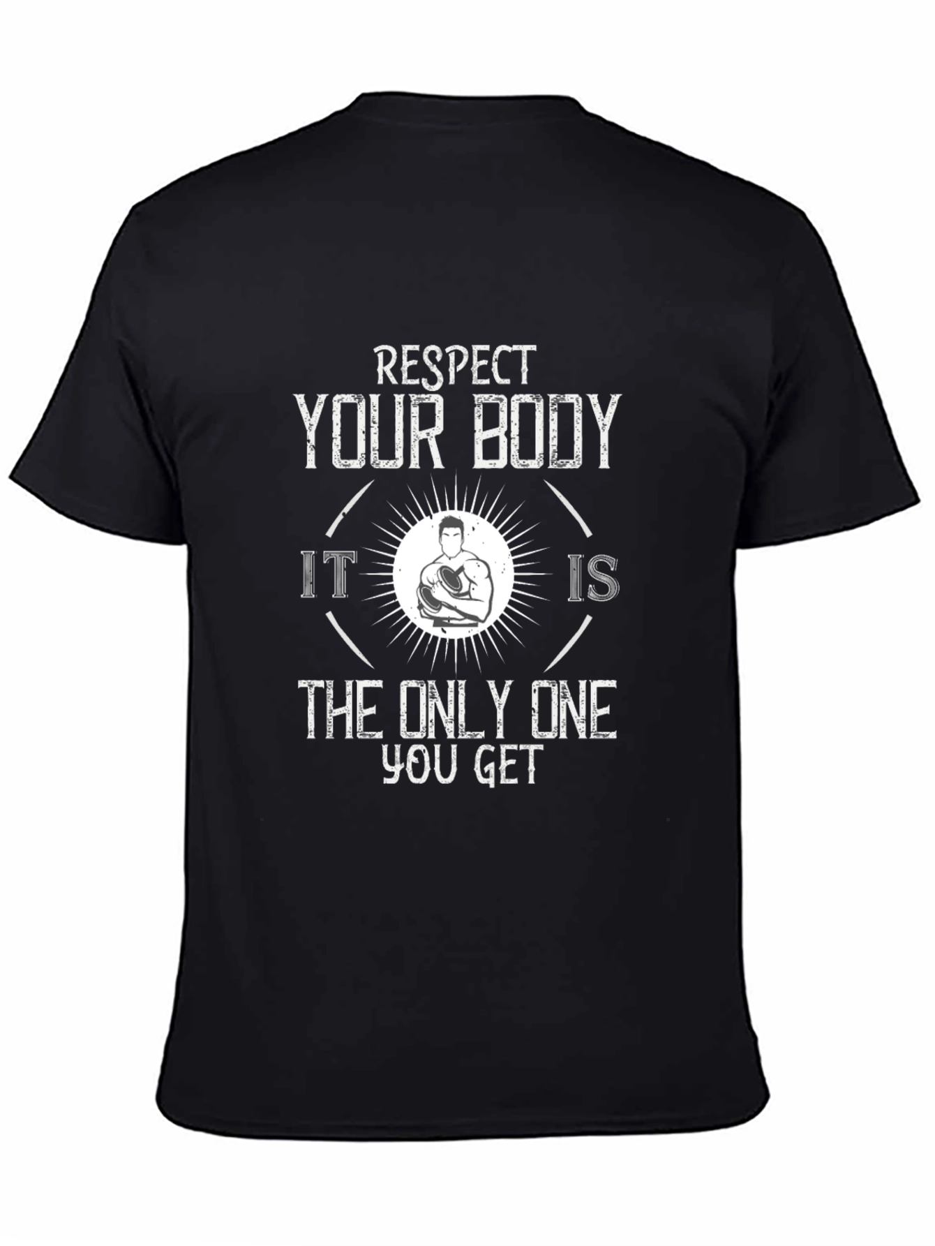 Respect Your Body Graphic Tee - Black