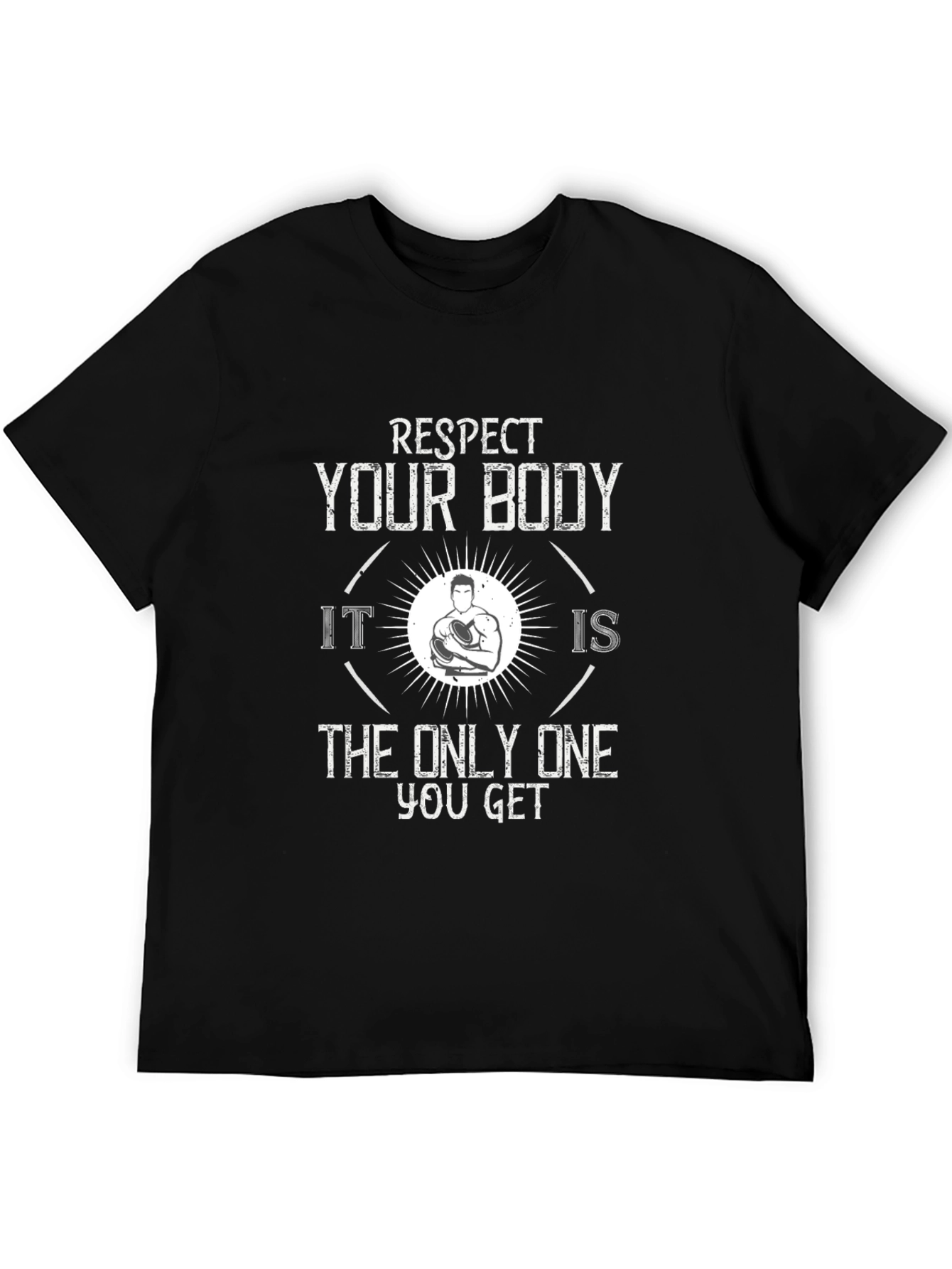 Respect Your Body Graphic Tee - Black