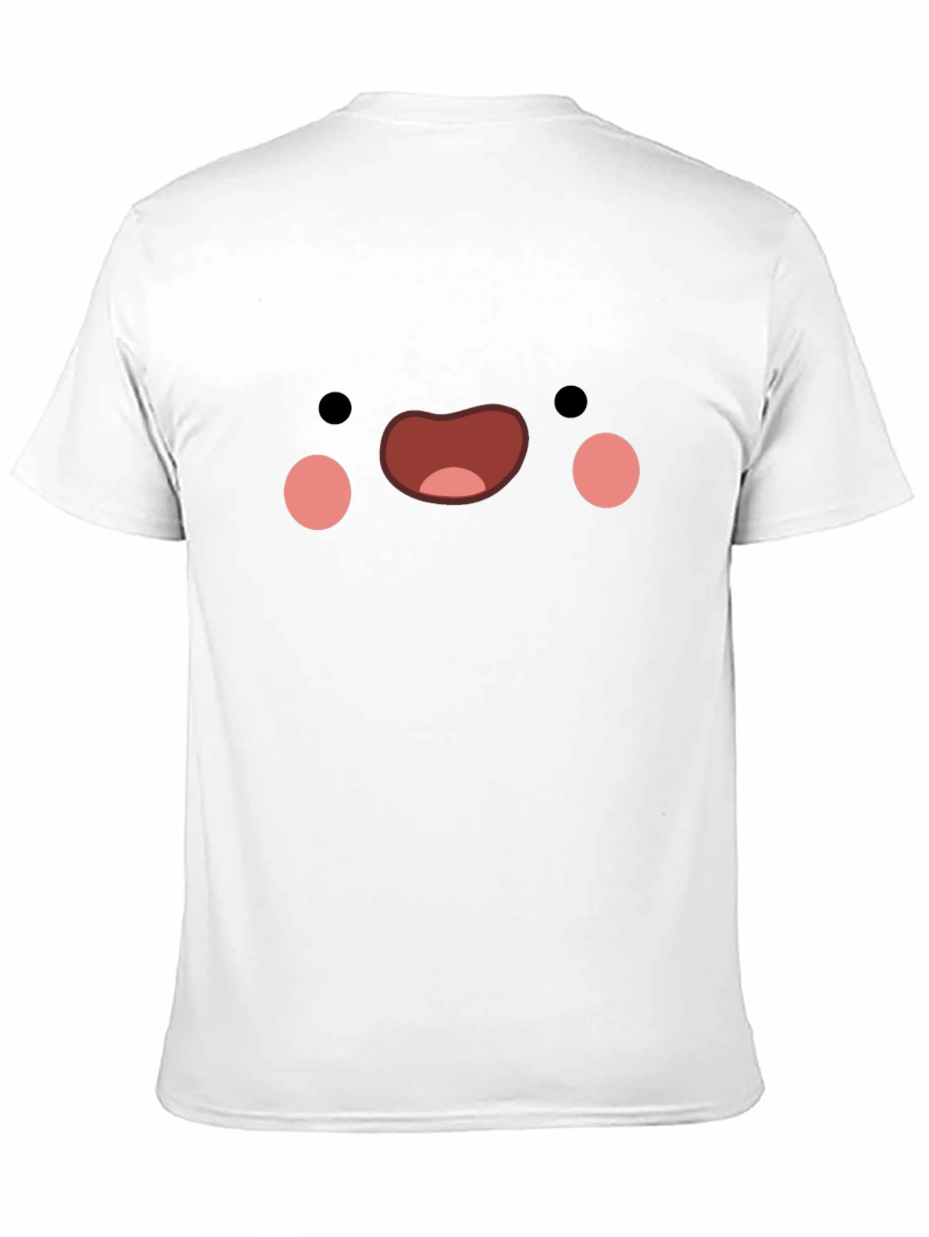 Cute Face Graphic Black T-Shirt