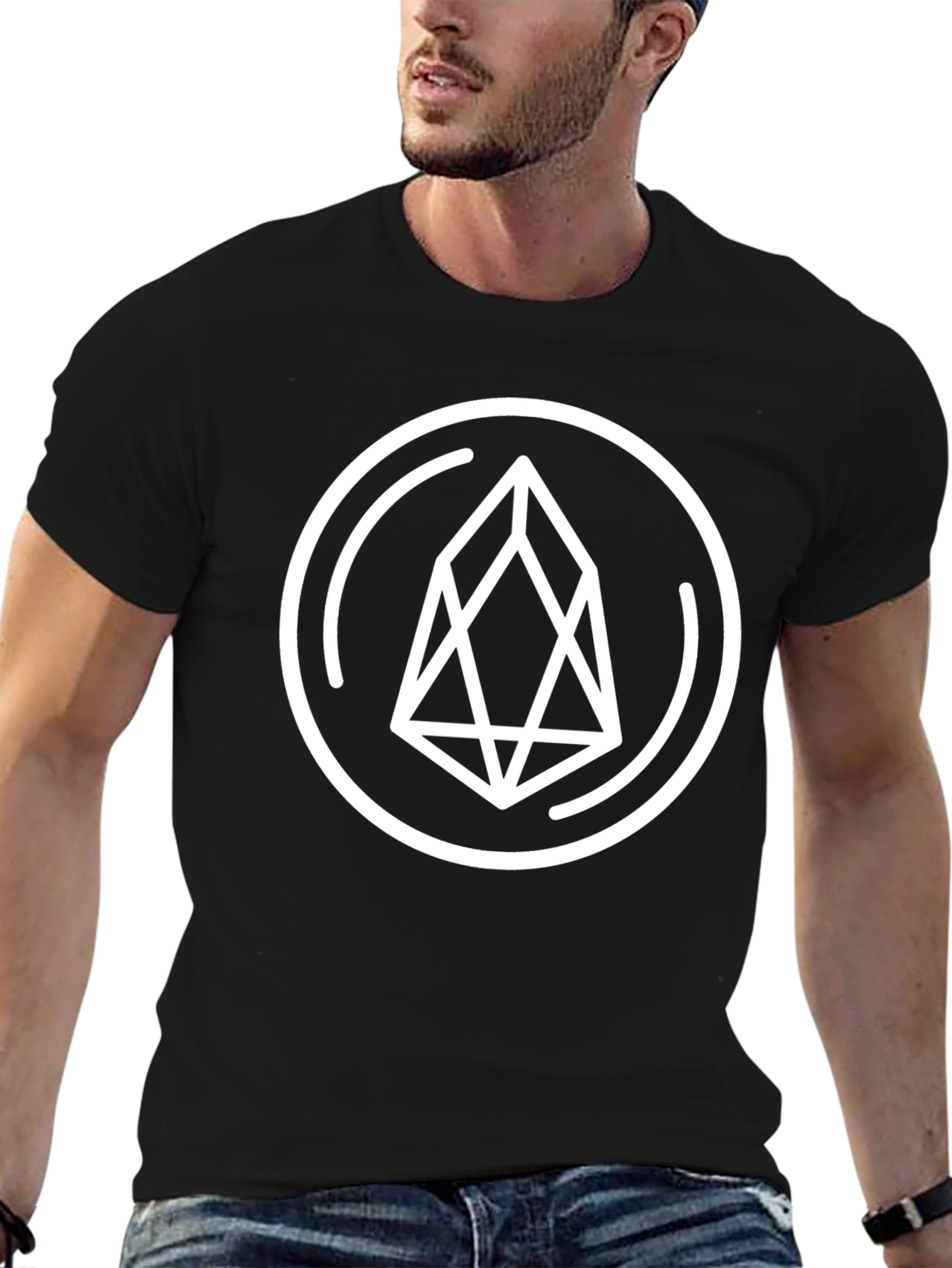 EOS Crypto T-Shirt - Black Graphic Tee