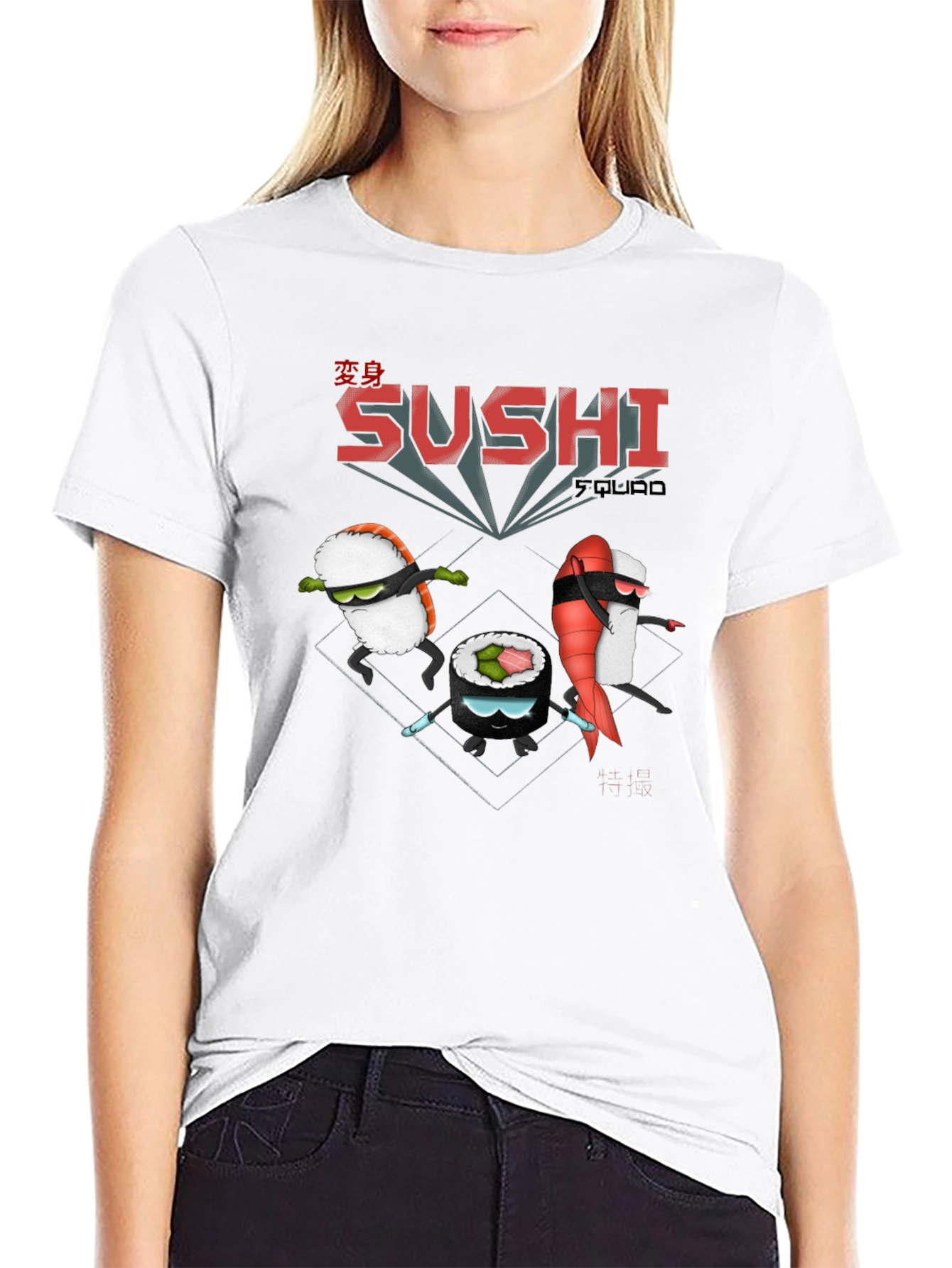 Sushi Squad Black T-Shirt