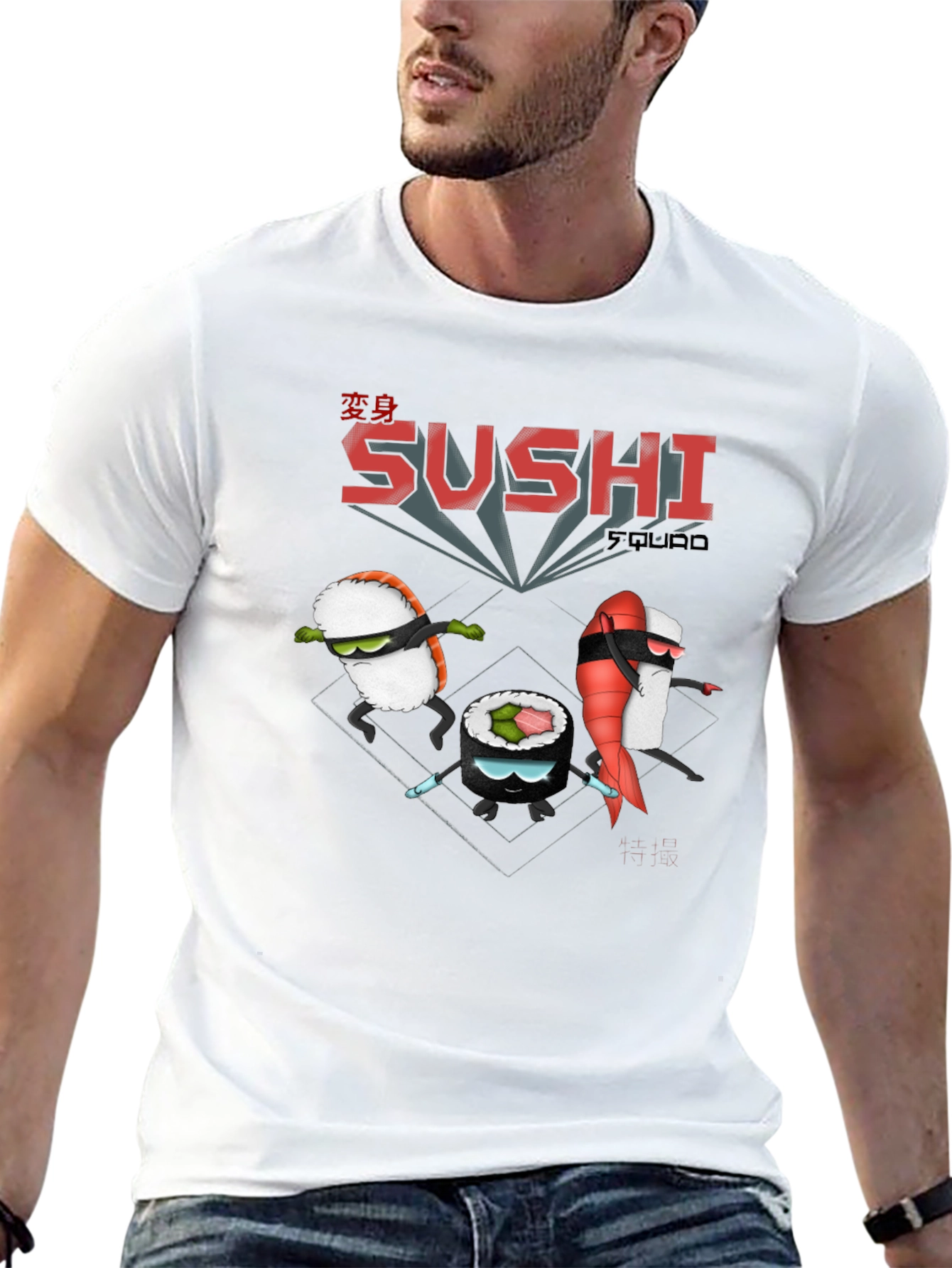 Sushi Squad Black T-Shirt