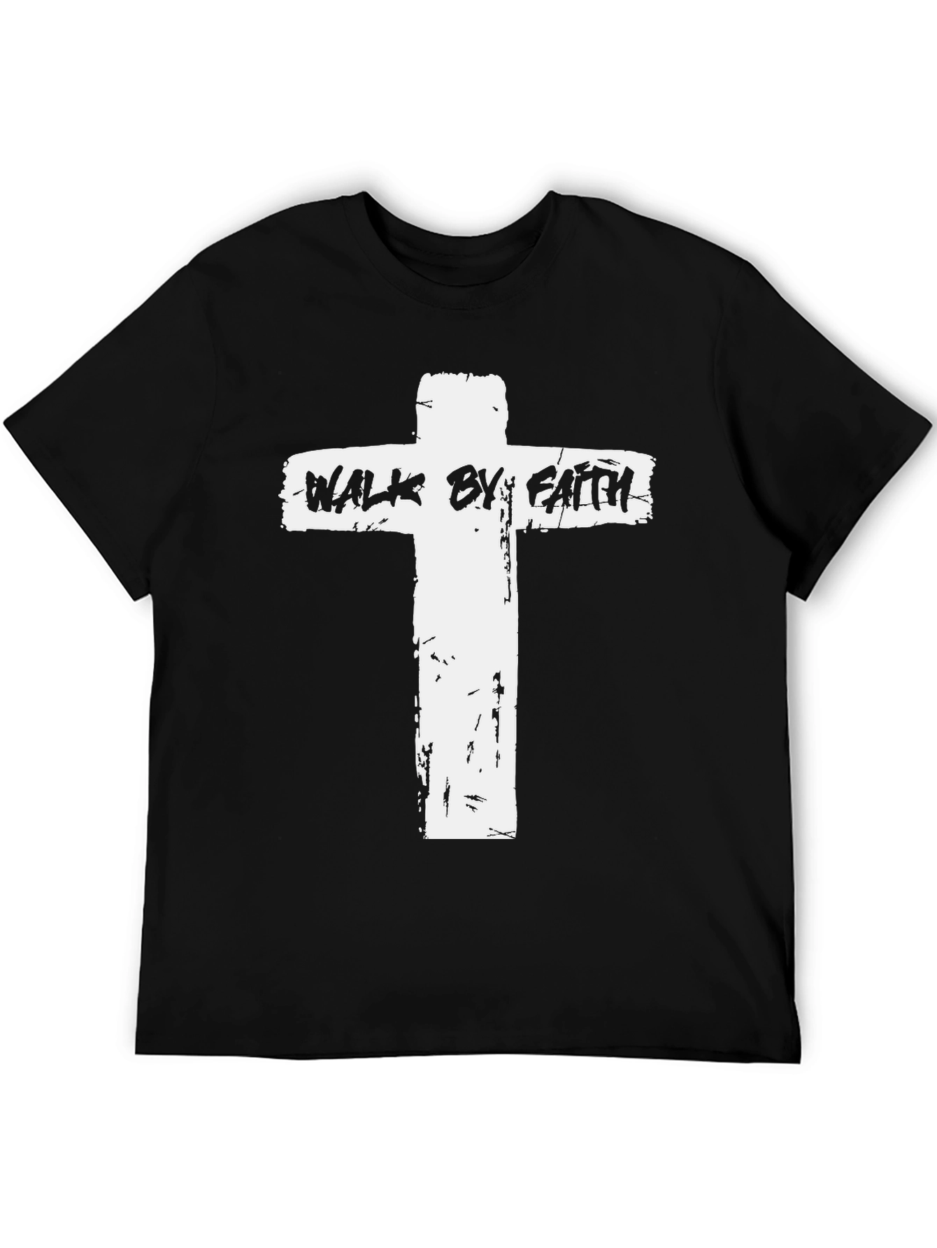 Walk by Faith Christian T-Shirt - Stylish Religious Apparel