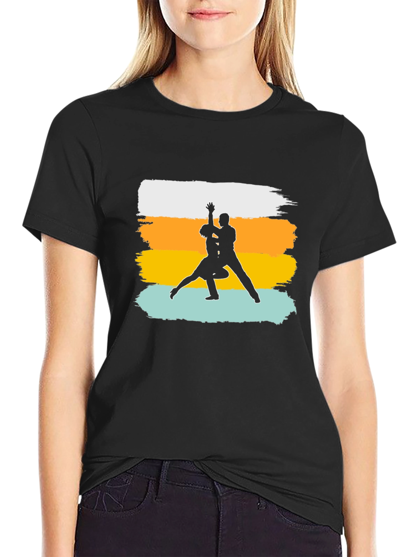 Dancing Silhouette T-Shirt: Stylish Graphic Tee