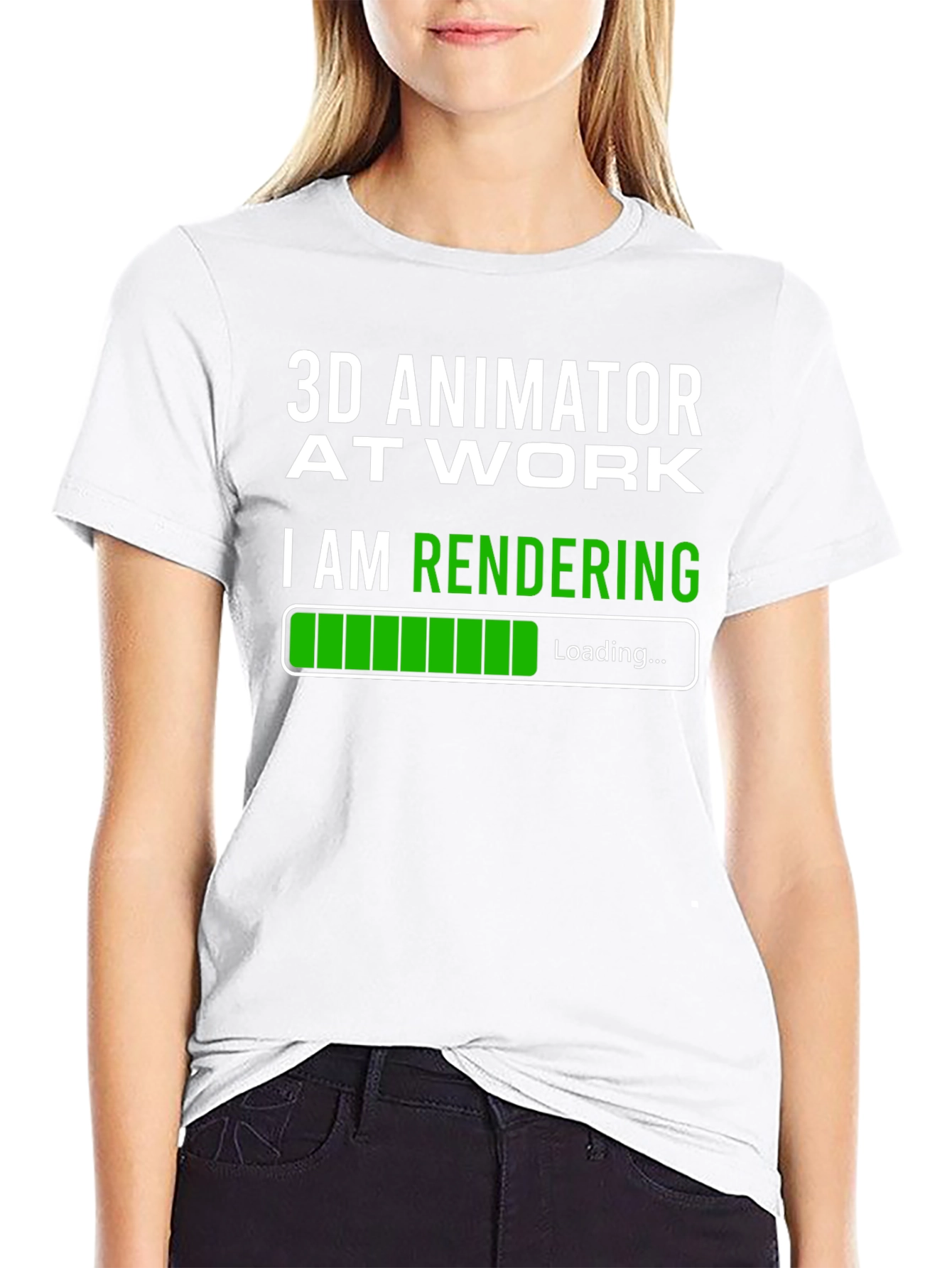 3D Animator At Work Rendering T-Shirt