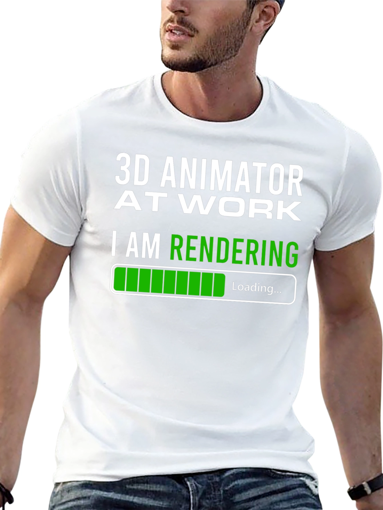3D Animator At Work Rendering T-Shirt