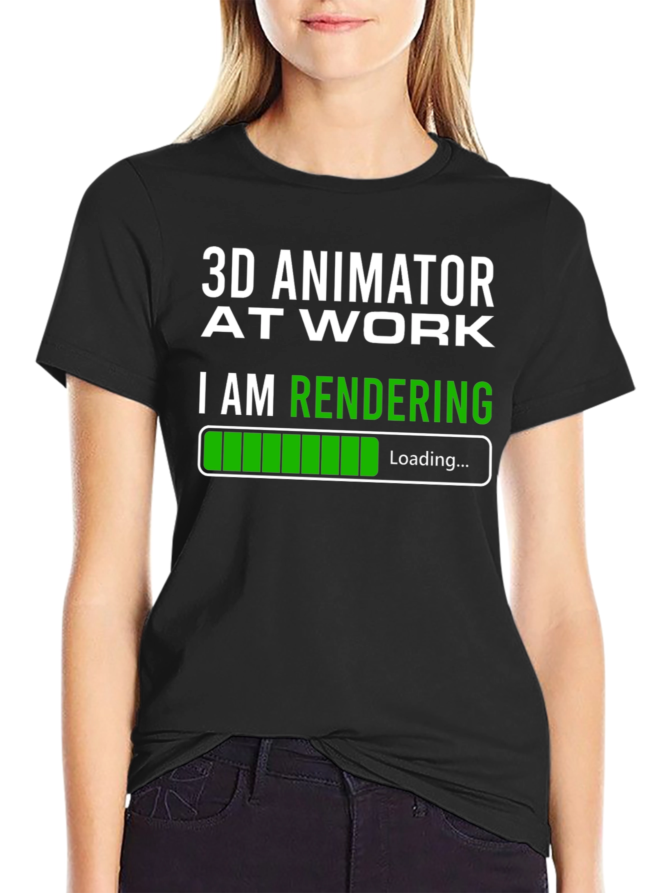 3D Animator At Work Rendering T-Shirt