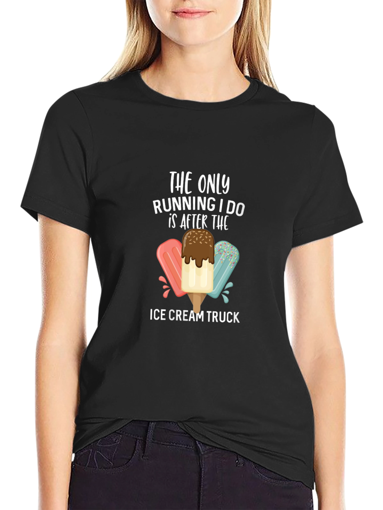 Ice Cream Truck Running T-Shirt