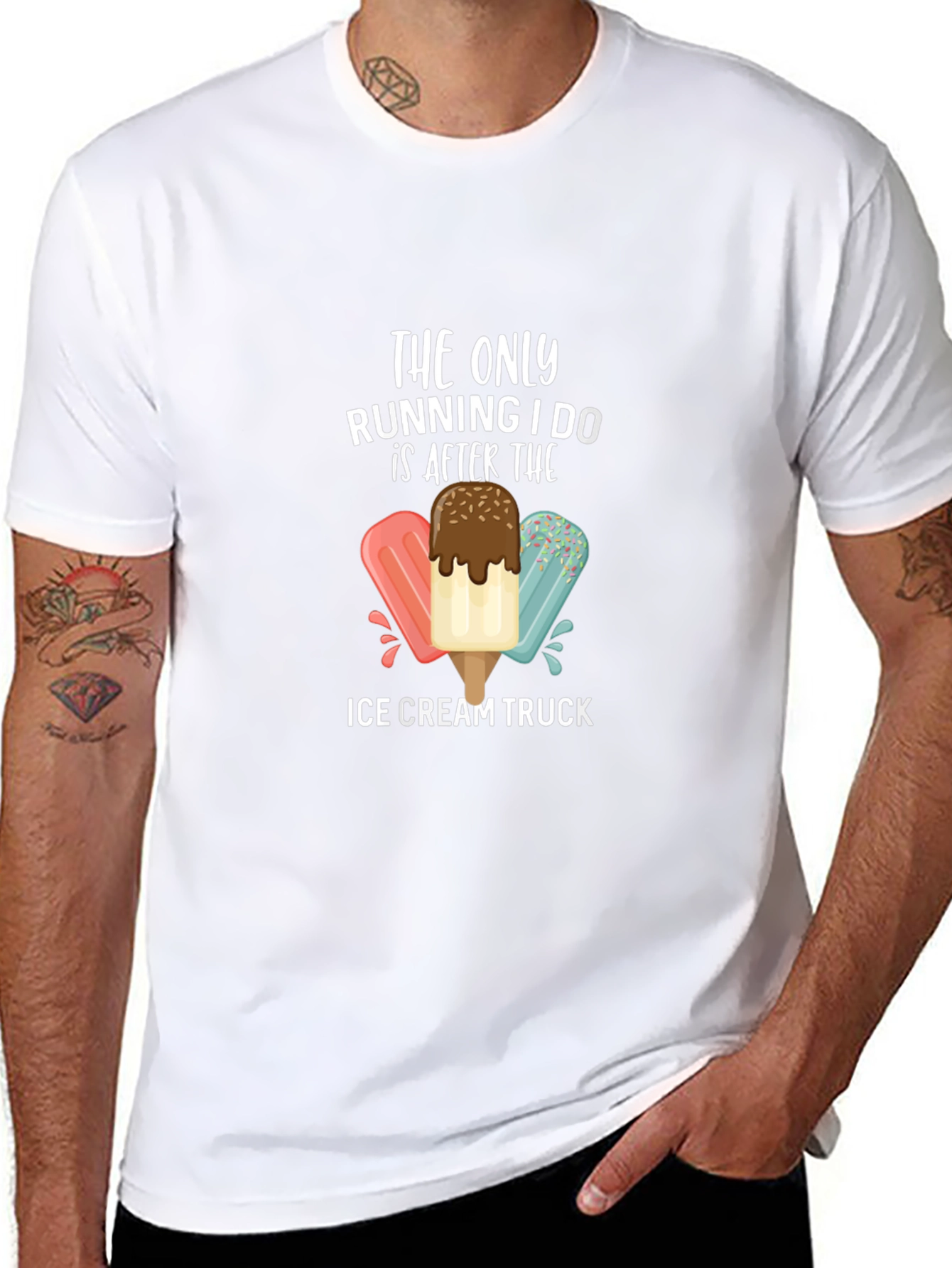 Ice Cream Truck Running T-Shirt