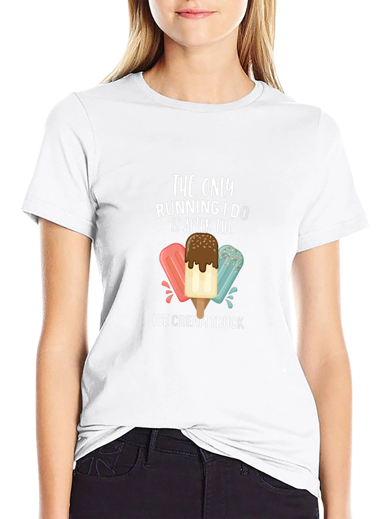 Ice Cream Truck Running T-Shirt