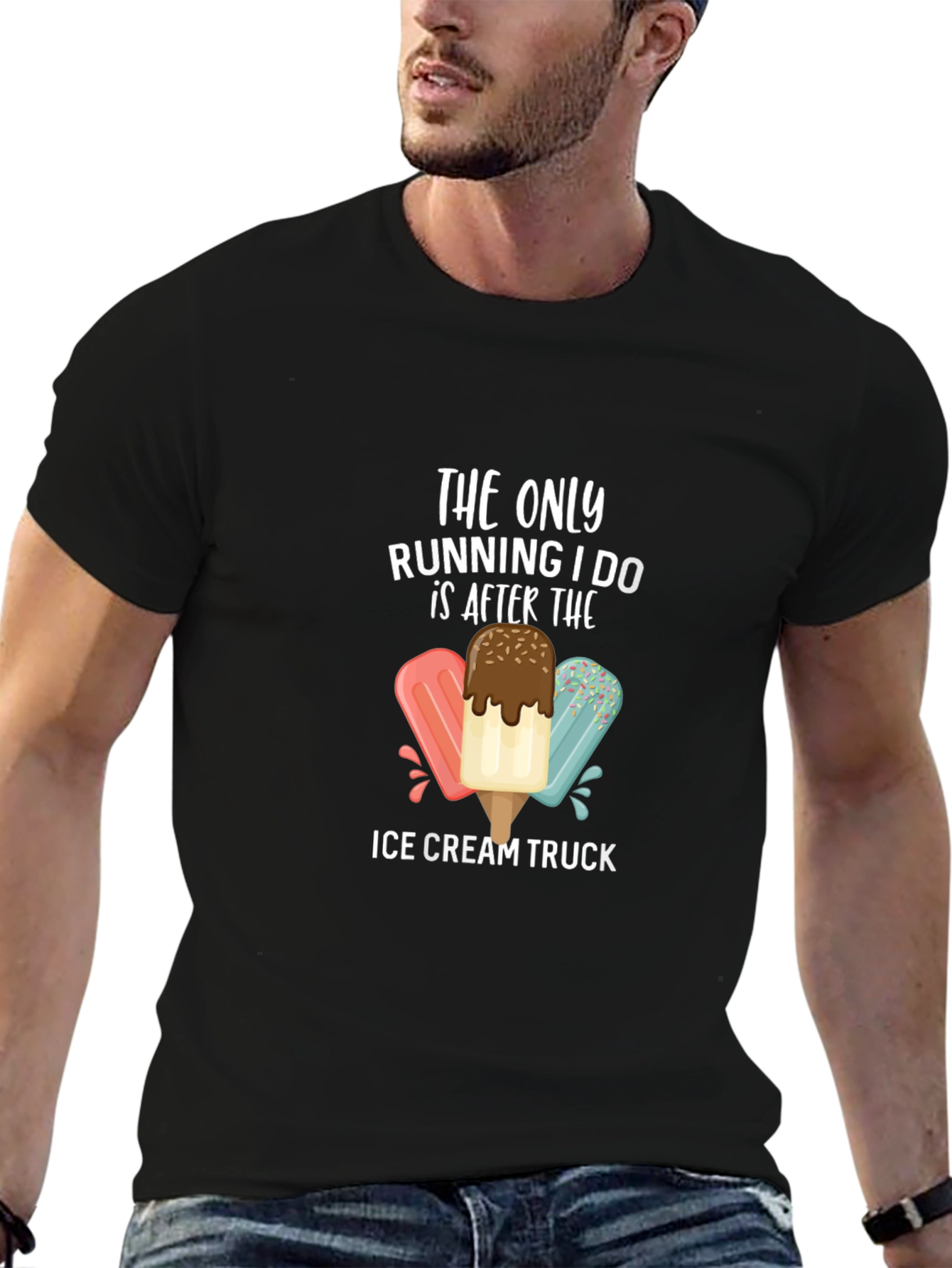 Ice Cream Truck Running T-Shirt