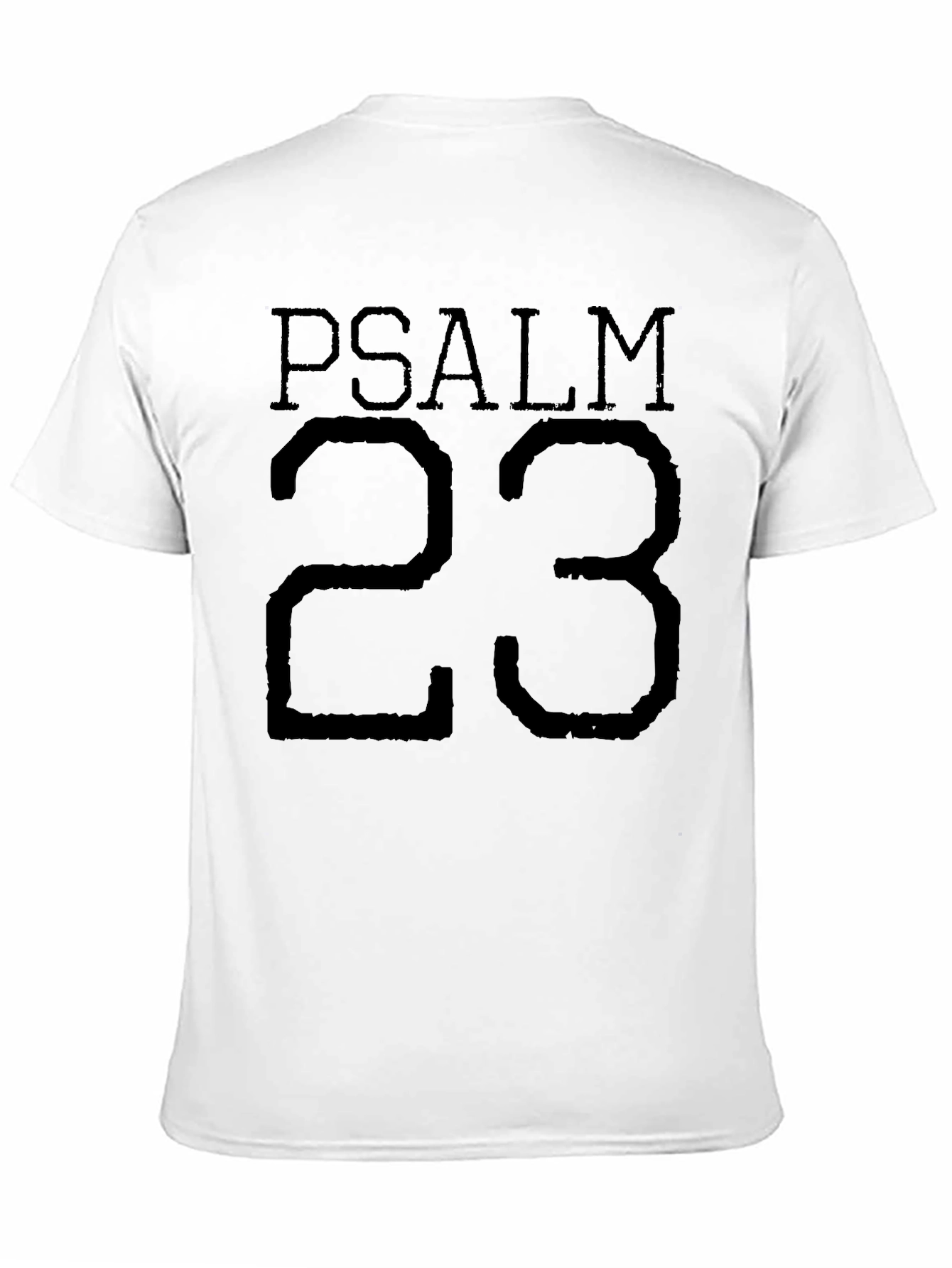 Psalm 23 Black T-Shirt - Religious Christian Tee