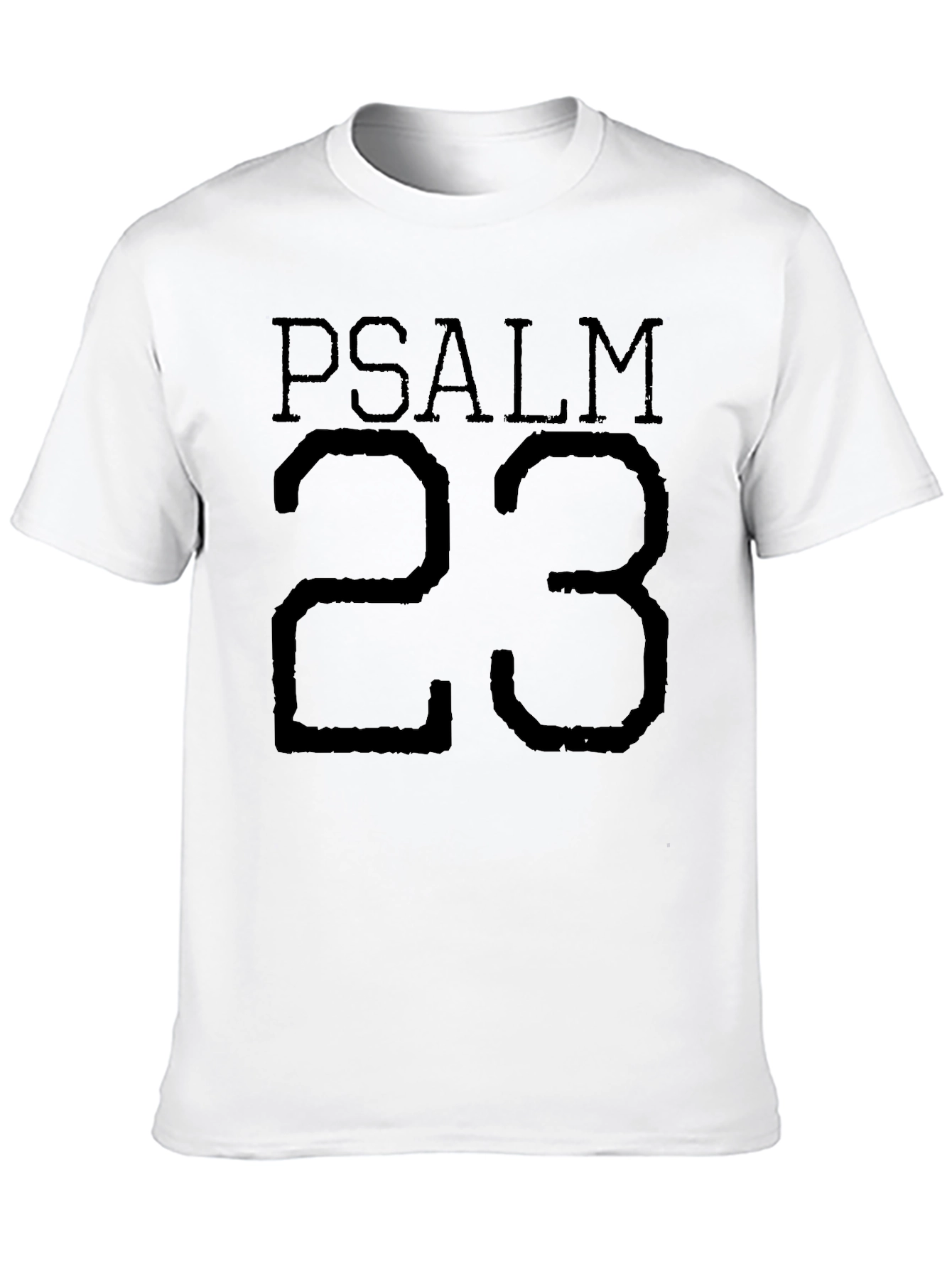 Psalm 23 Black T-Shirt - Religious Christian Tee