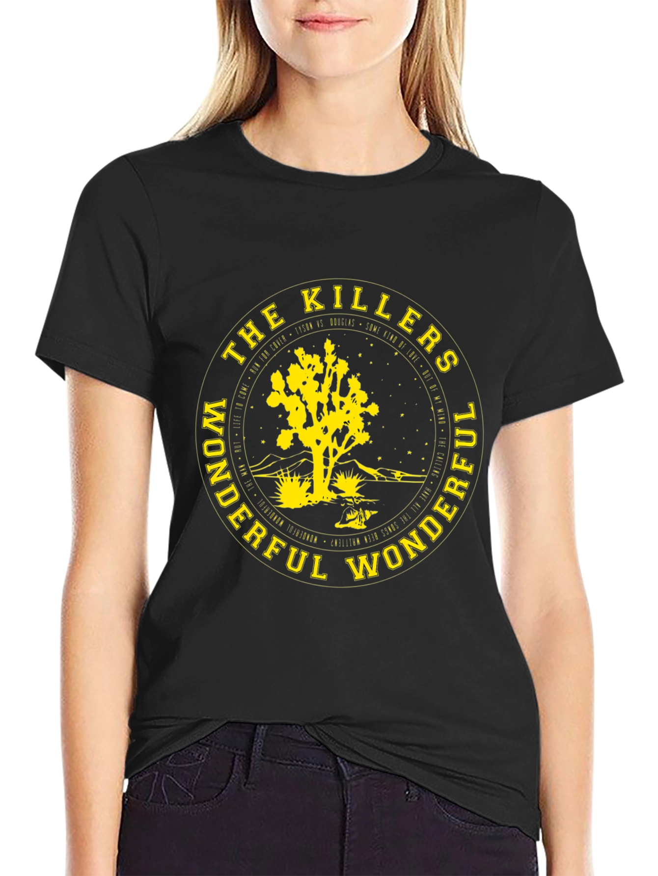 The Killers Wonderful Wonderful Black T-Shirt