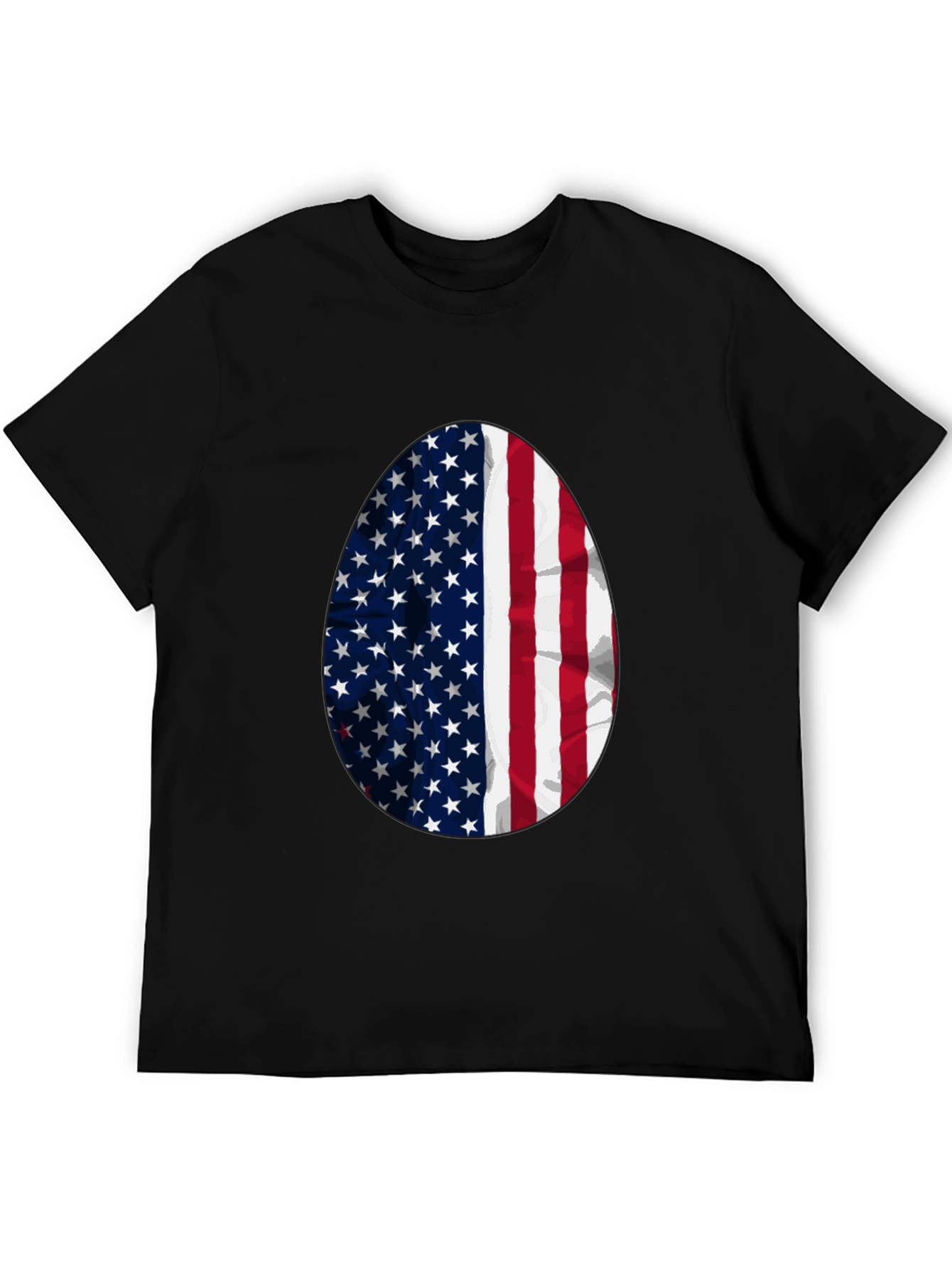 USA Flag Egg Graphic T-Shirt