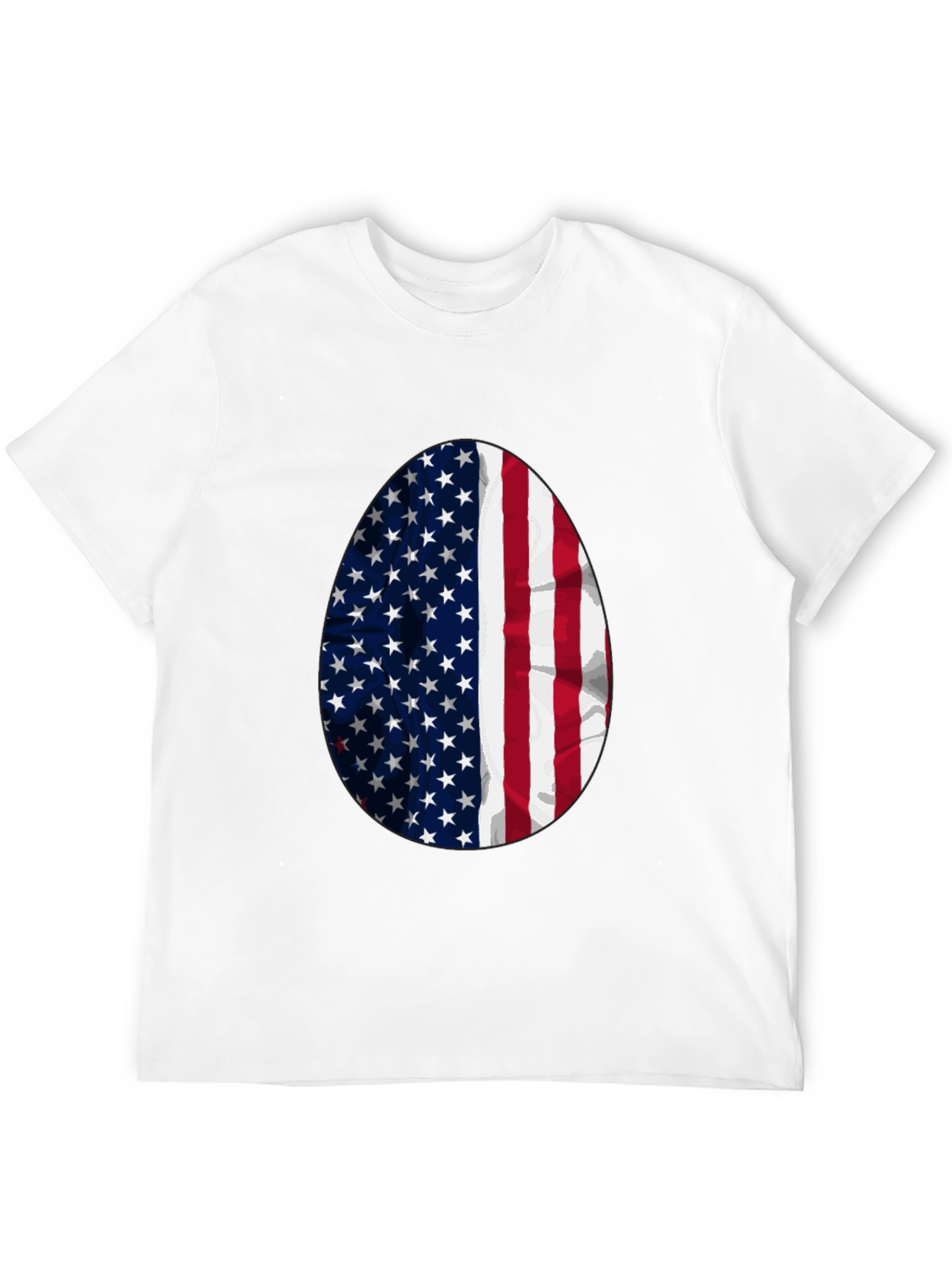 USA Flag Egg Graphic T-Shirt