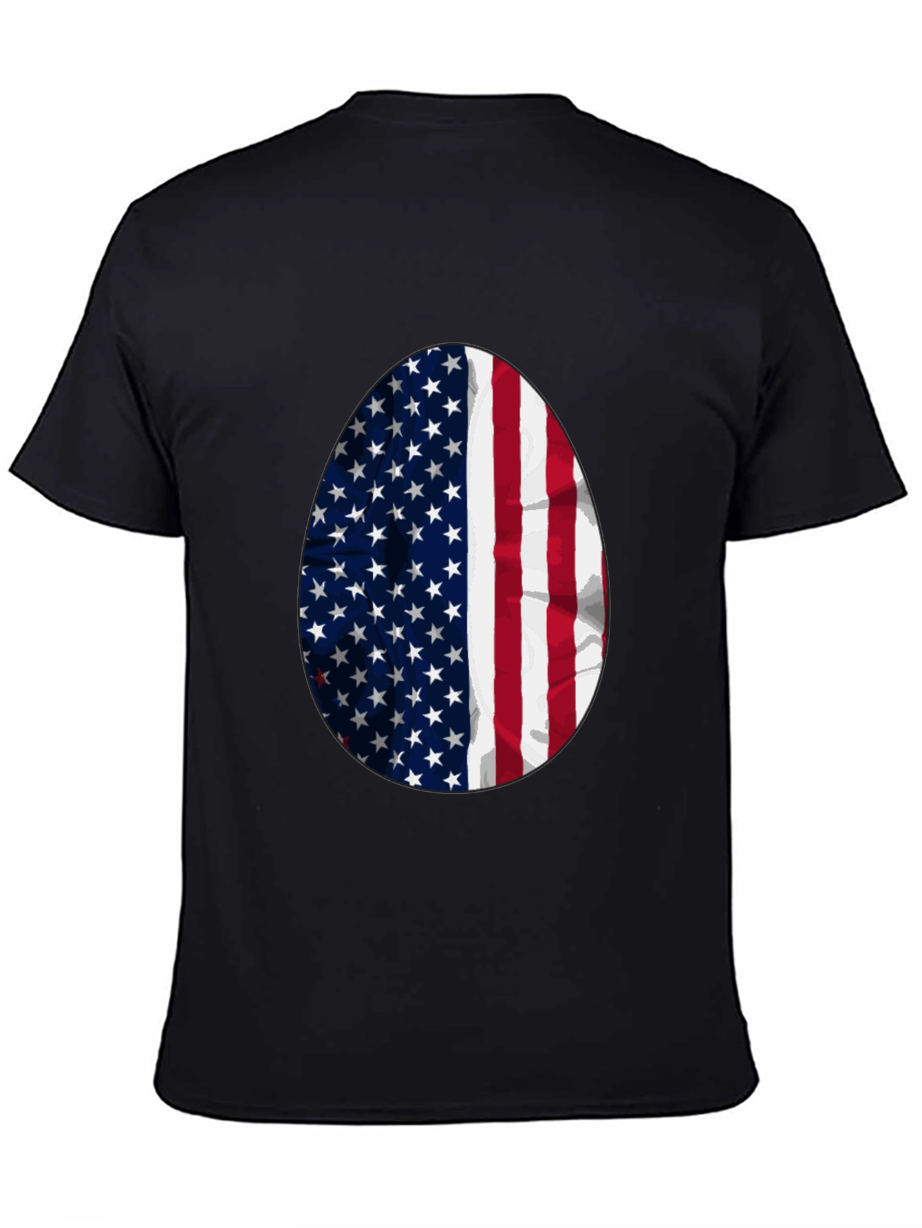 USA Flag Egg Graphic T-Shirt