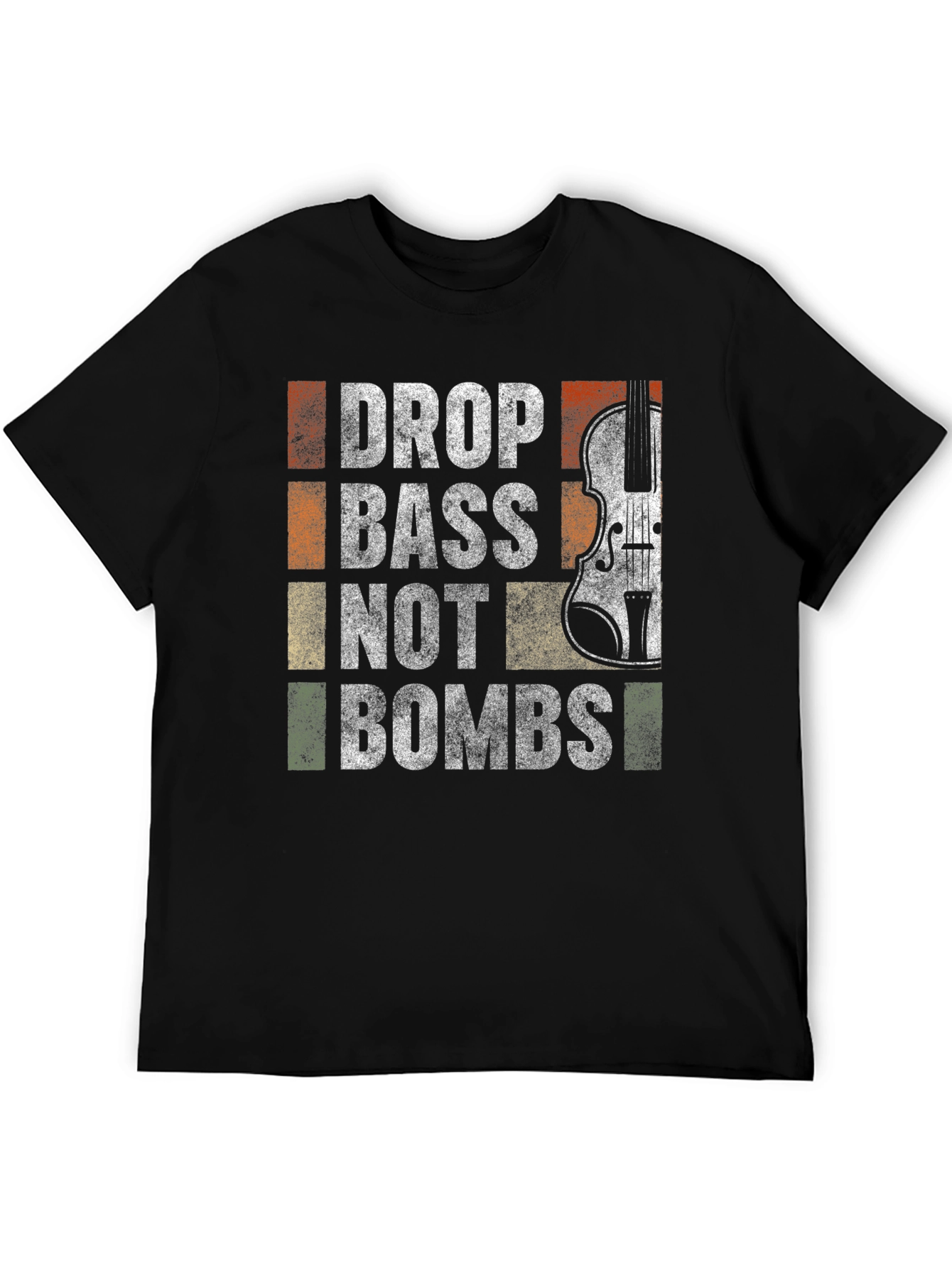 Drop Bass Not Bombs Graphic T-Shirt