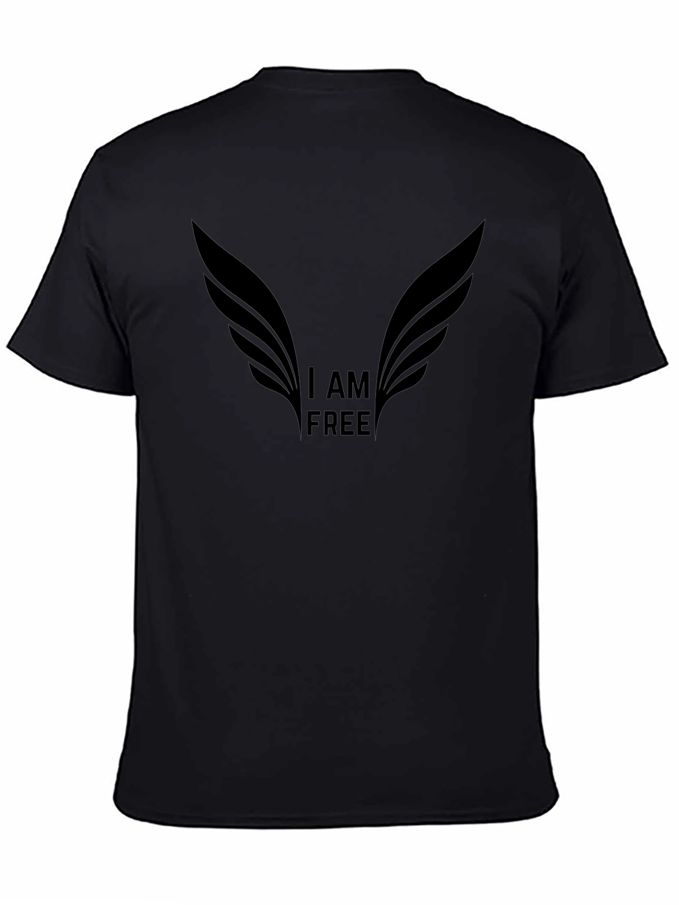 I AM FREE Graphic Tee - Freedom Wings Design