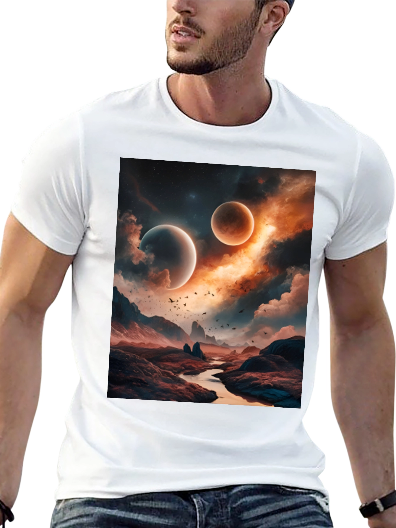 Cosmic Landscape Graphic Tee