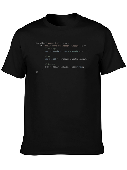 TypeScript Code Graphic Tee - Black
