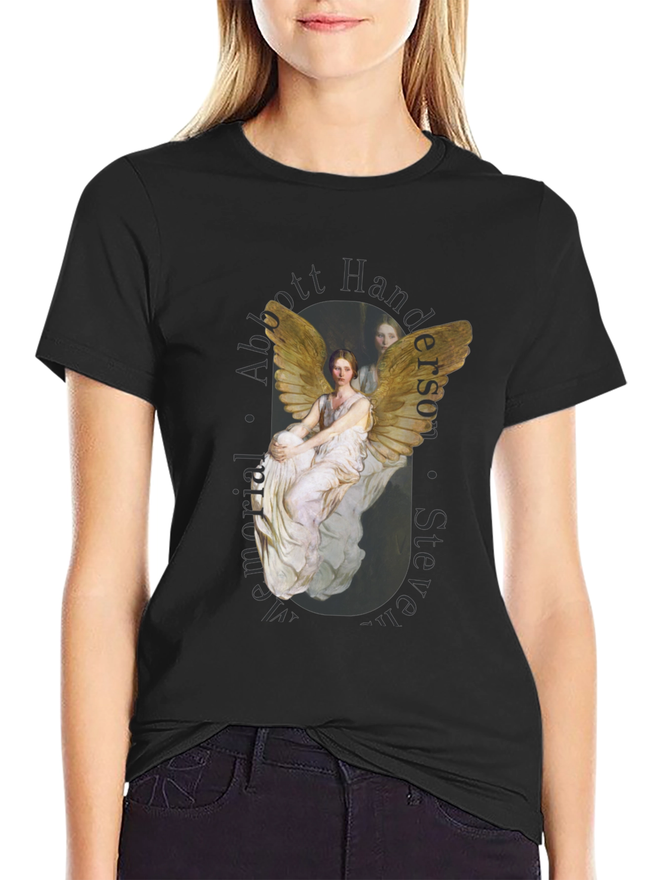 Angel Art Black T-Shirt