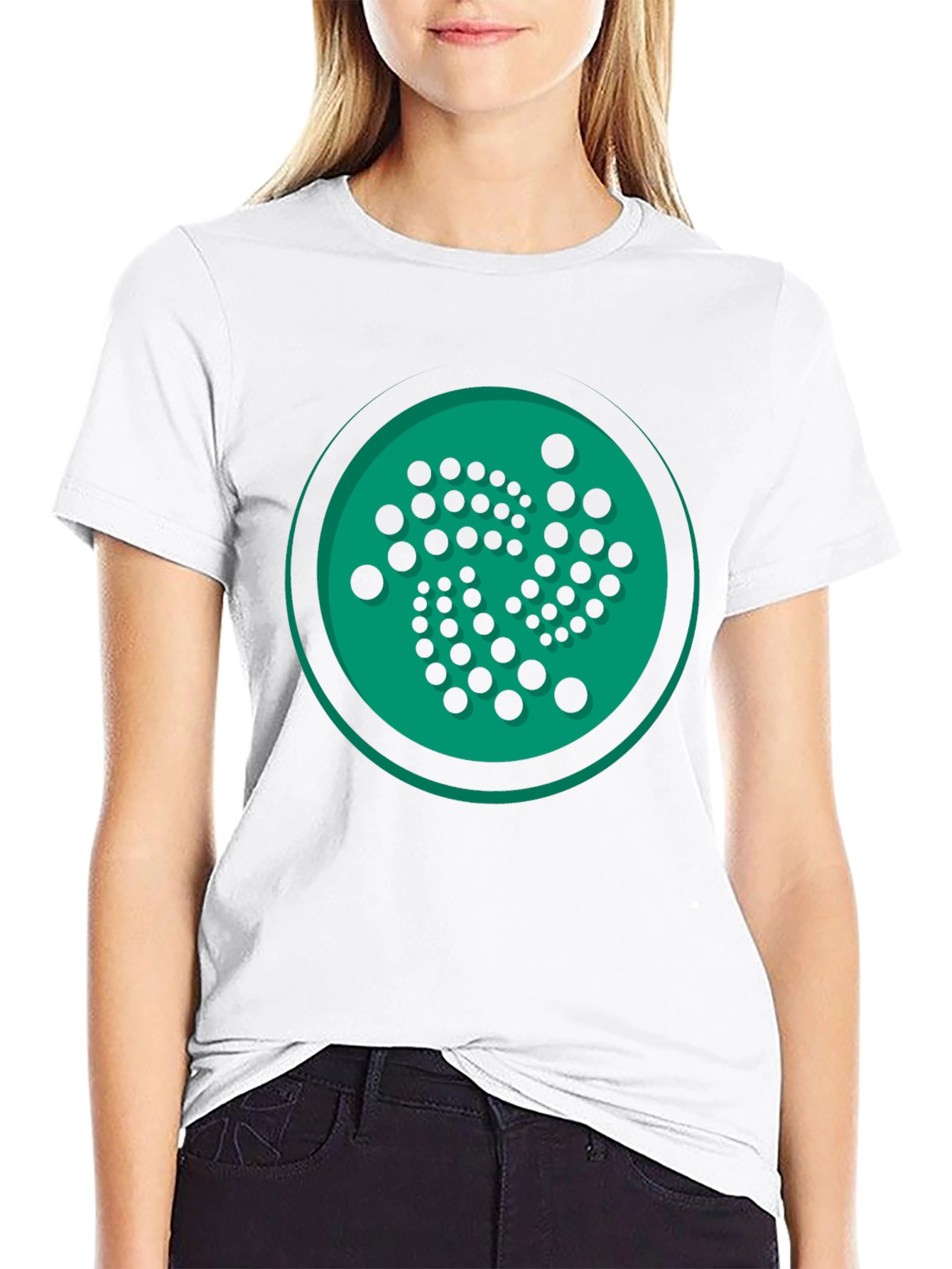 IOTA Crypto Black T-Shirt - Unique Circle Design