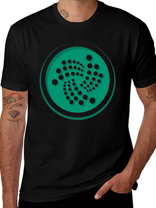 IOTA Crypto Black T-Shirt - Unique Circle Design