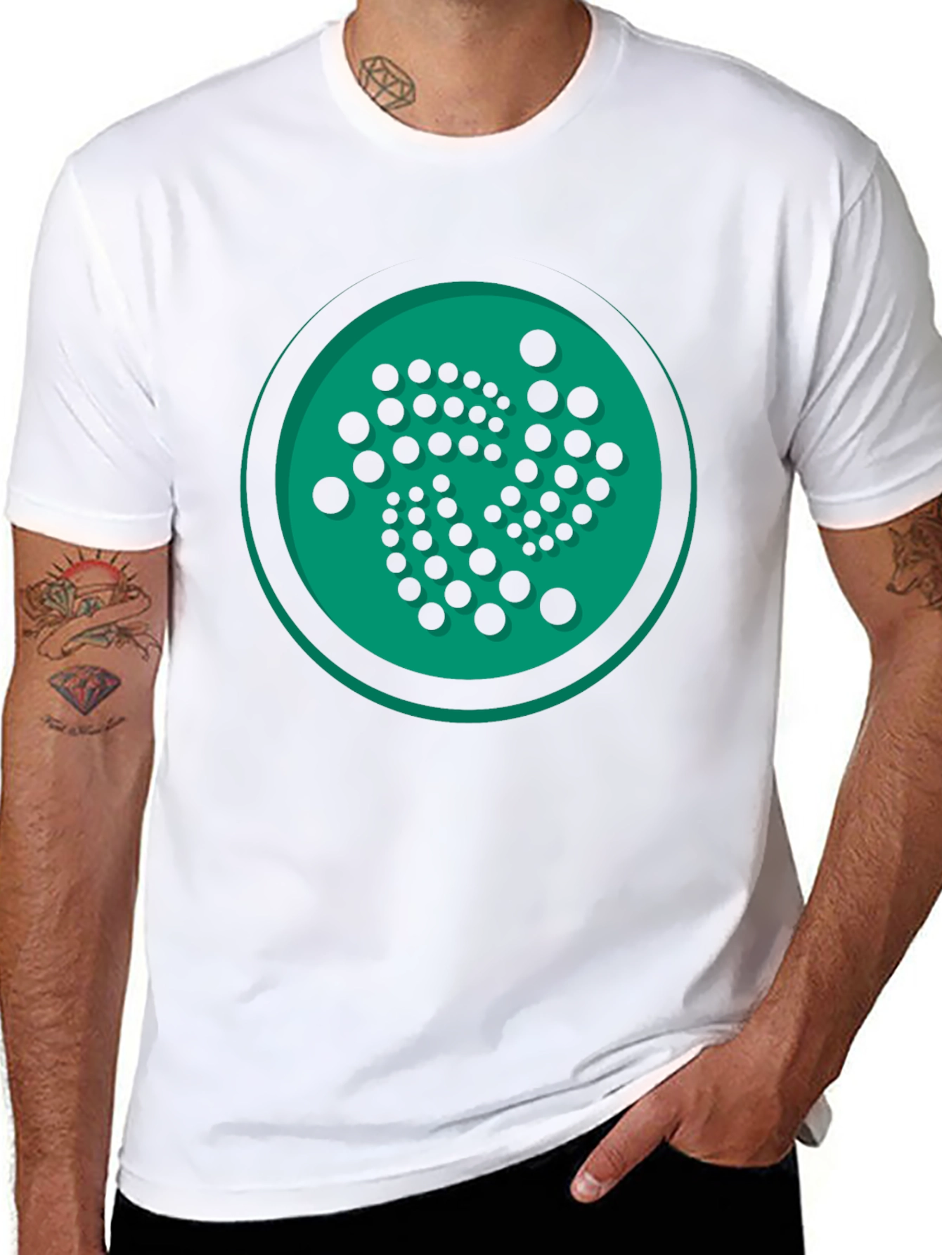 IOTA Crypto Black T-Shirt - Unique Circle Design