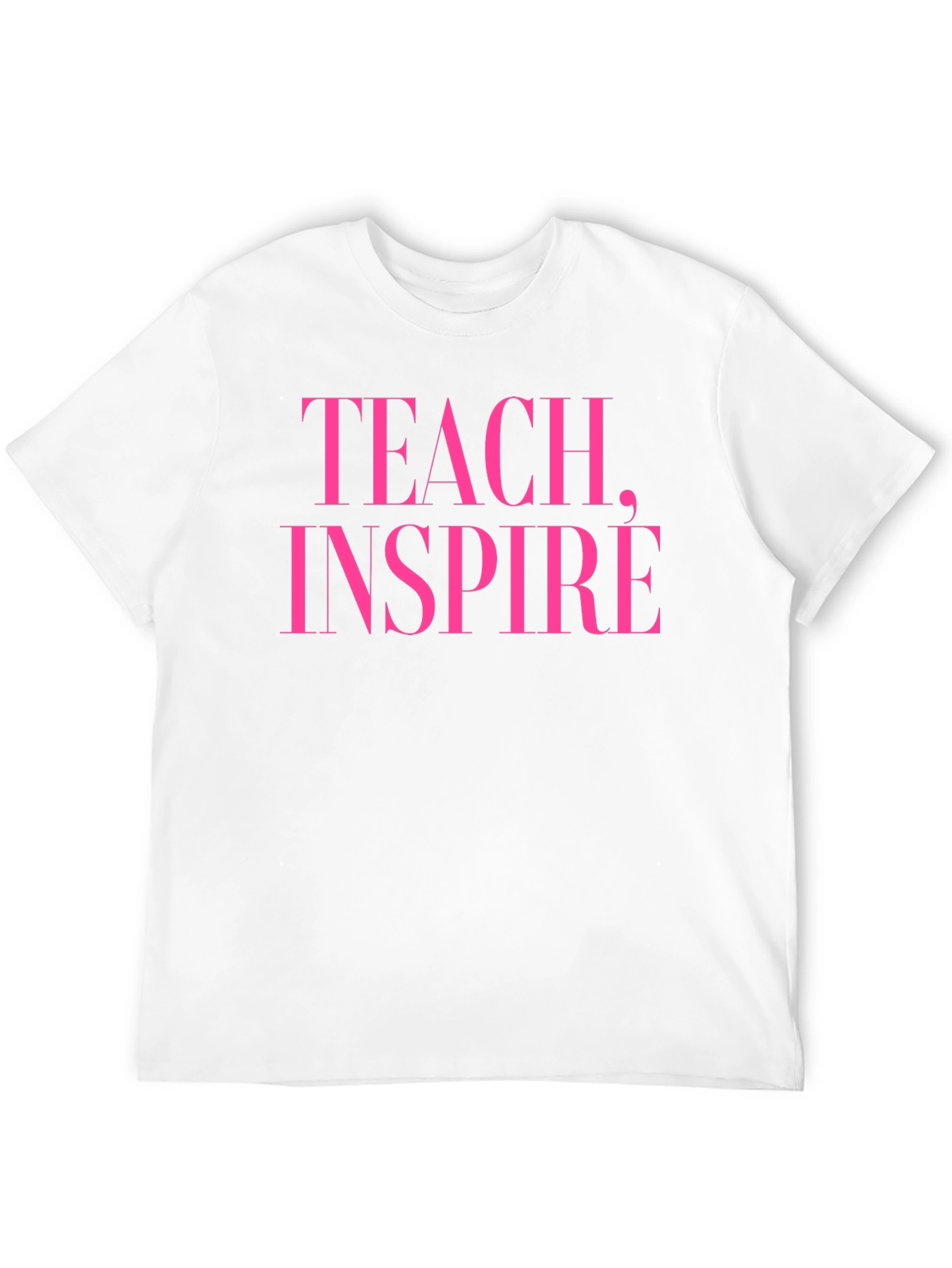 Teach Inspire Graphic Tee - Black Cotton T-Shirt