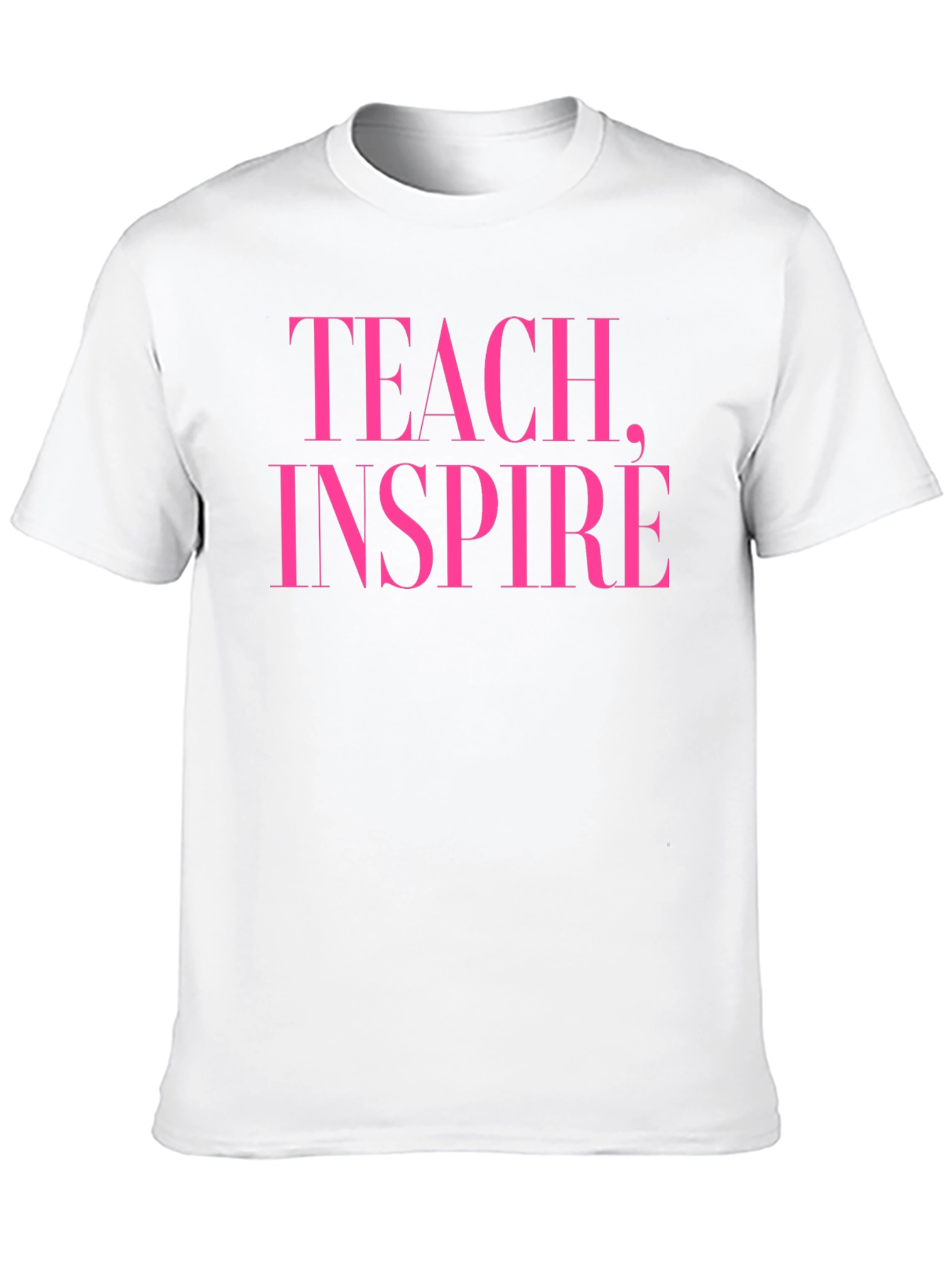 Teach Inspire Graphic Tee - Black Cotton T-Shirt