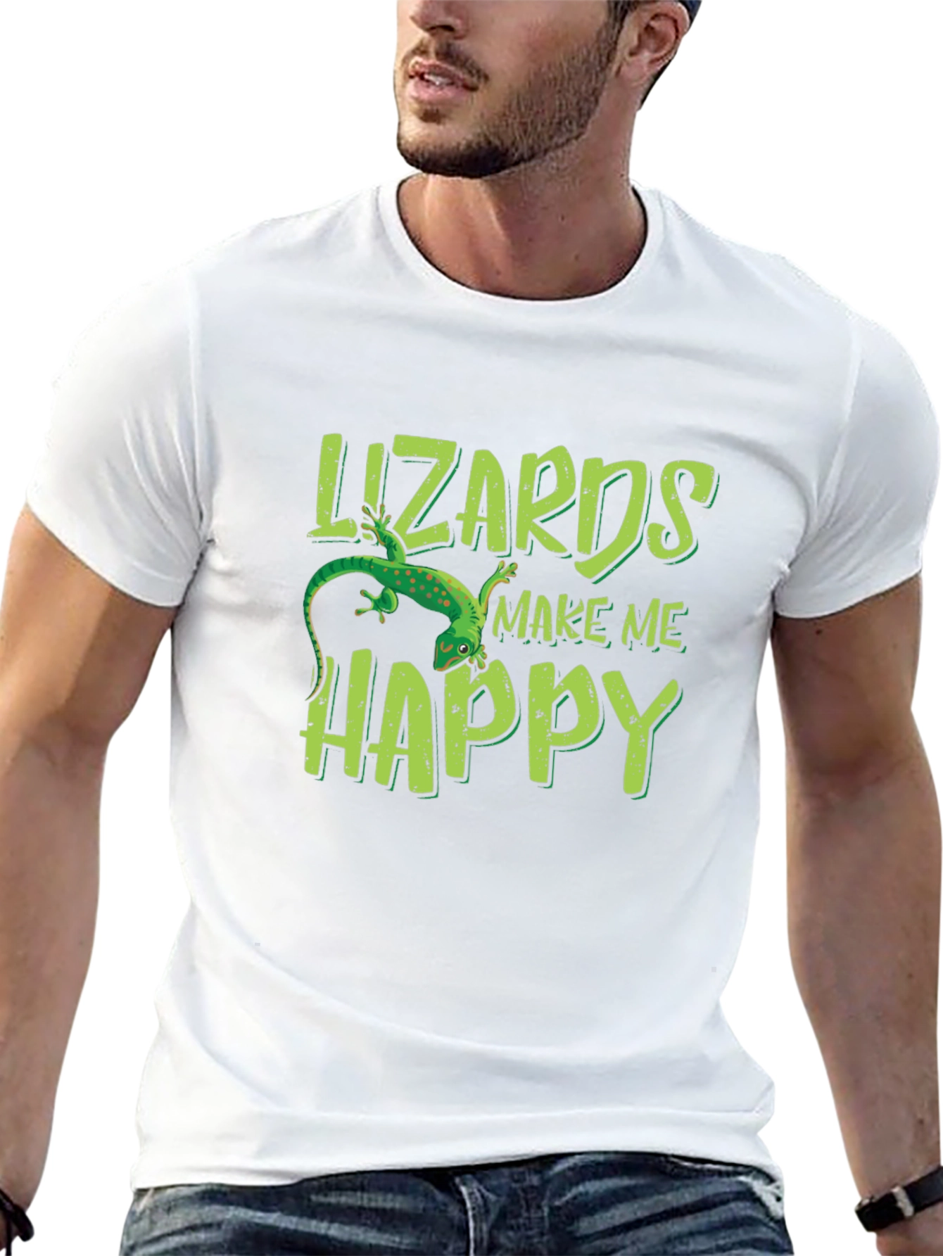 Lizards Make Me Happy Graphic Tee