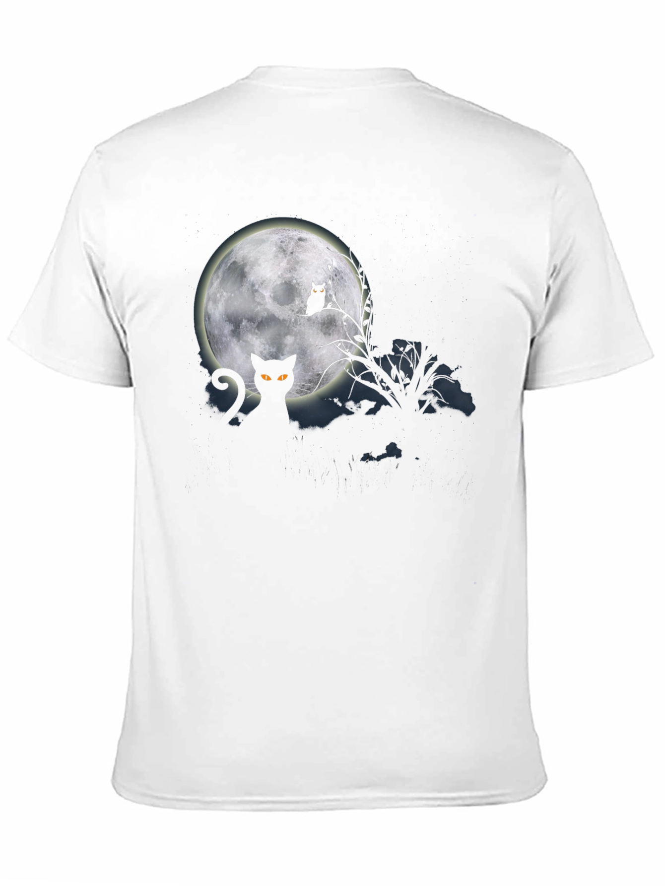Halloween Cat & Moon Graphic Tee