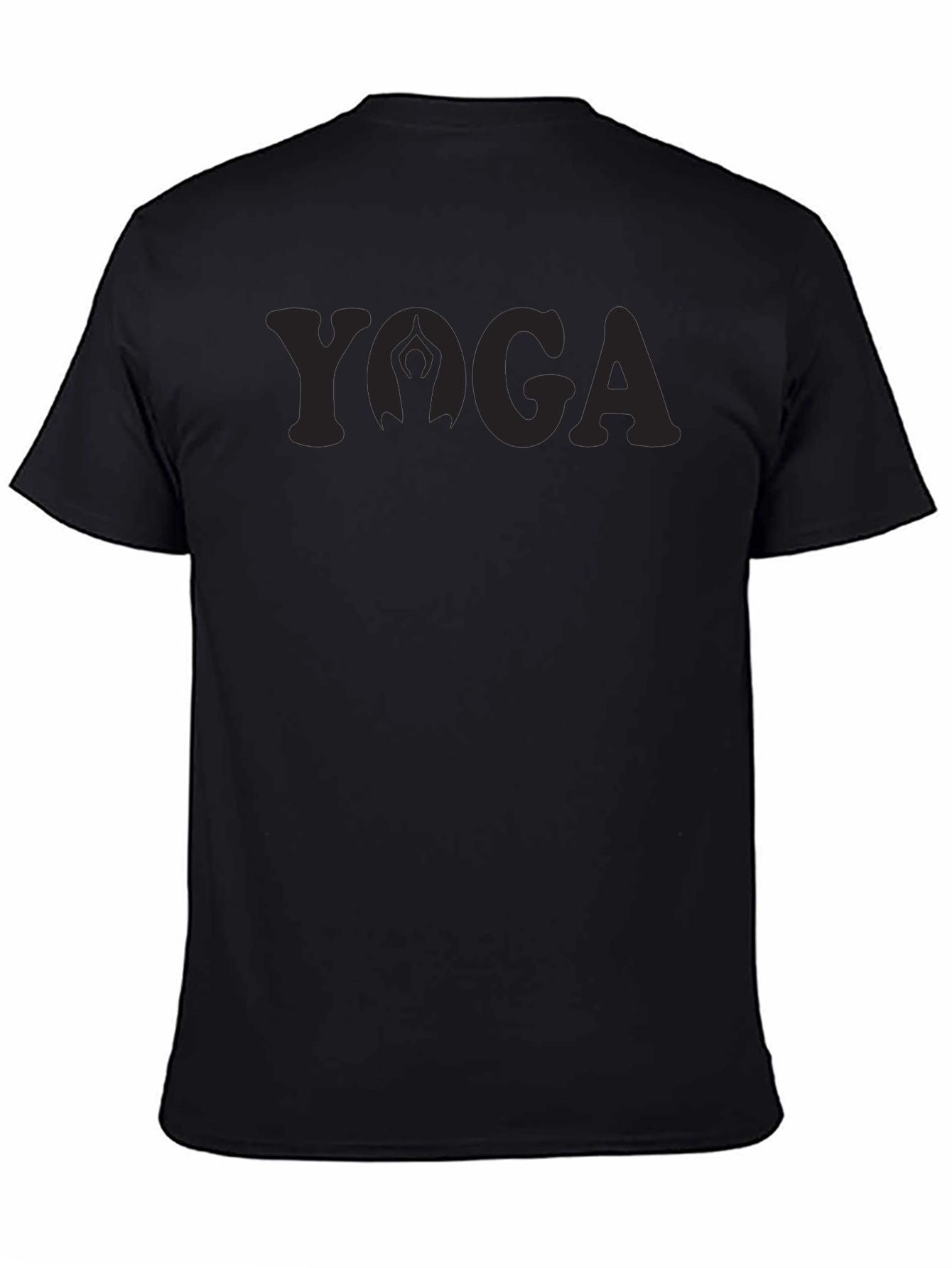 Yoga Pose Graphic Tee - Black