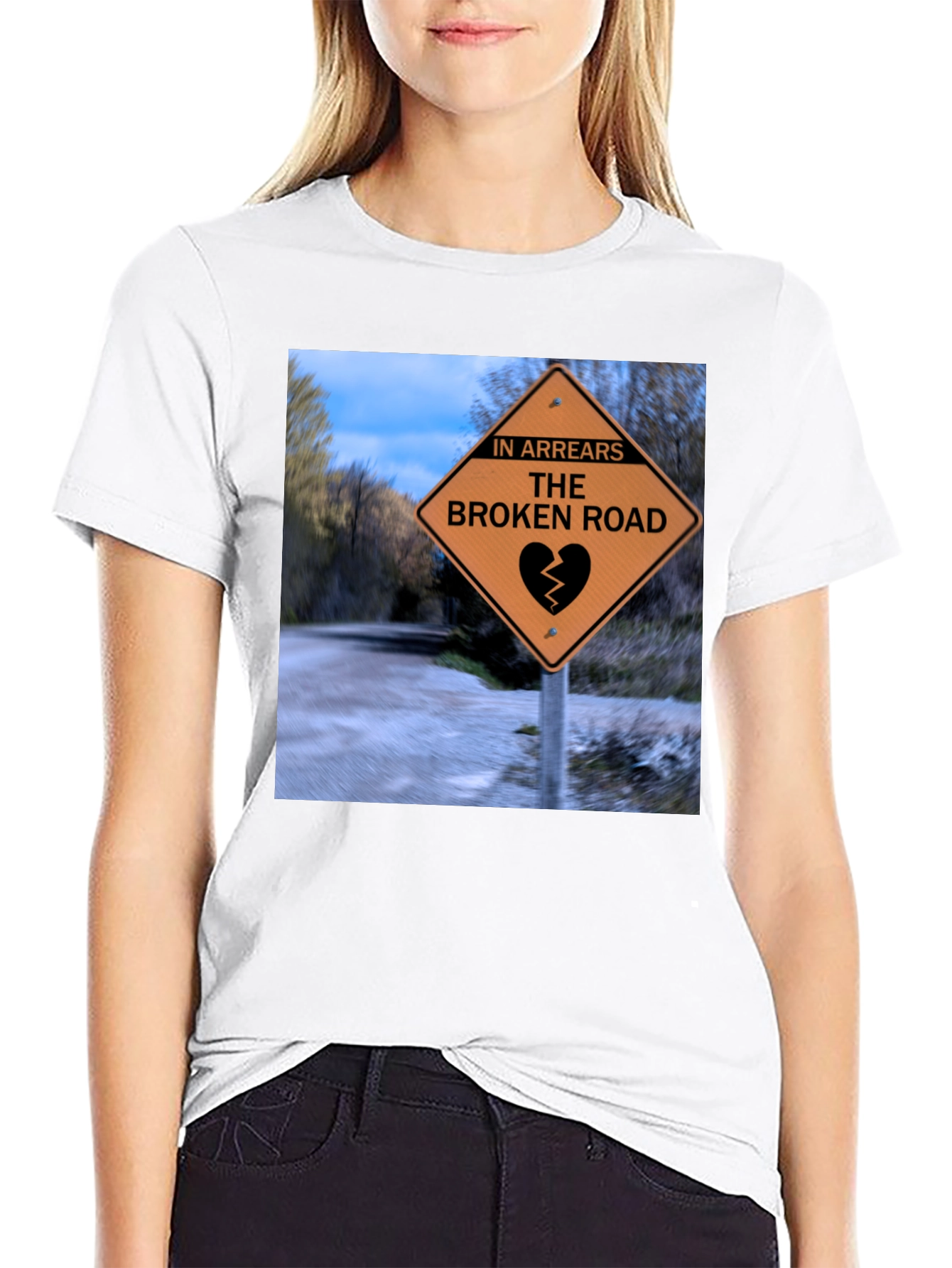 Broken Road T-Shirt - Novelty Heartbreak Tee