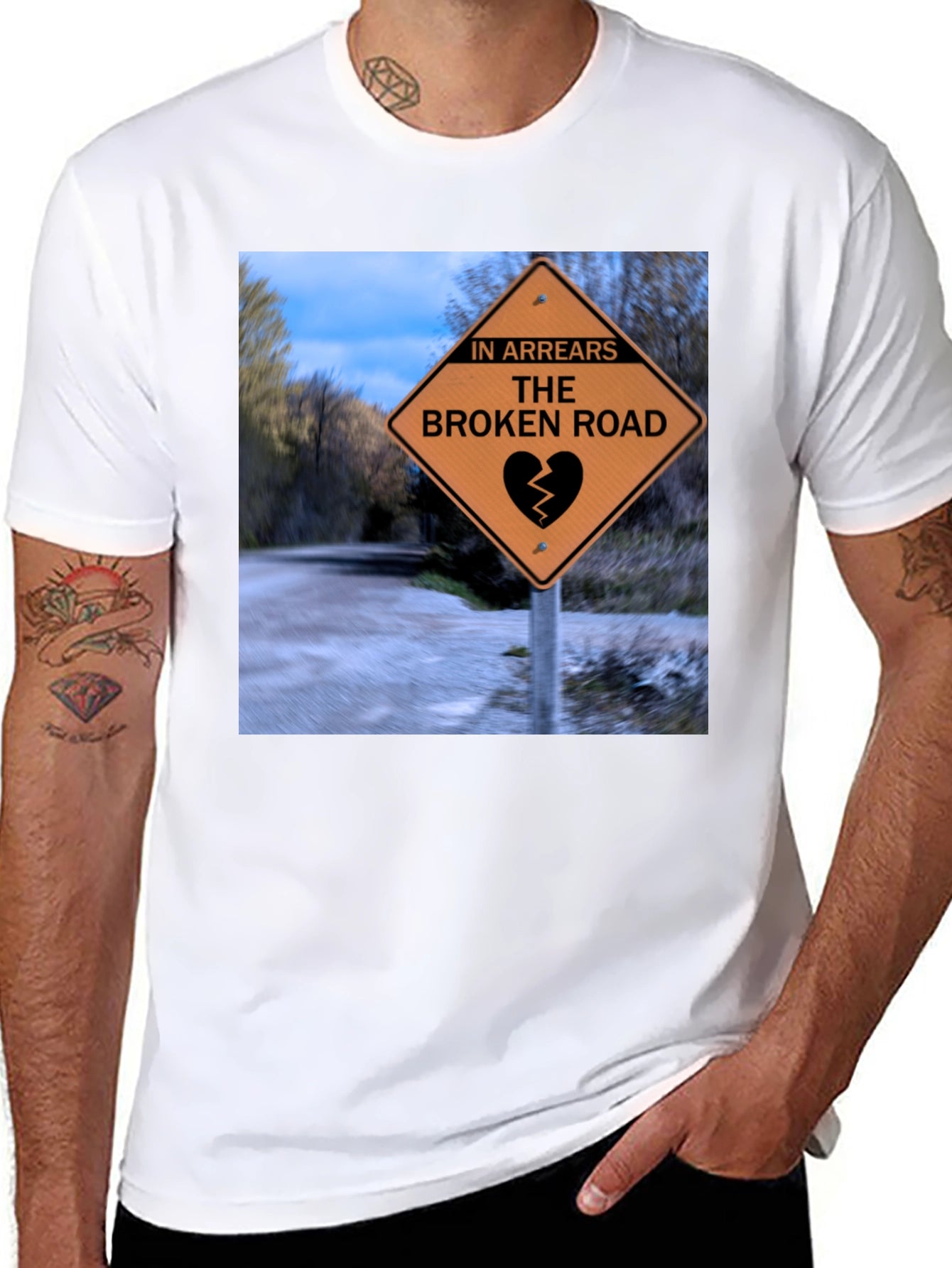 Broken Road T-Shirt - Novelty Heartbreak Tee