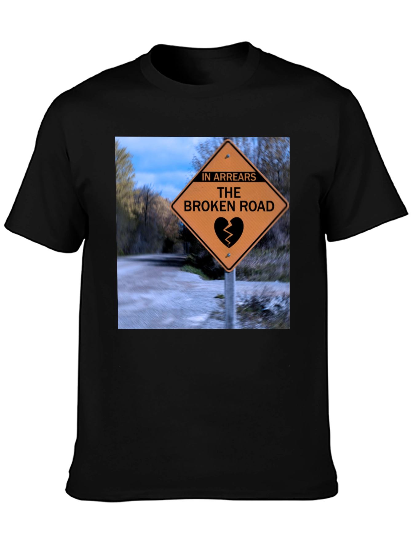 Broken Road T-Shirt - Novelty Heartbreak Tee
